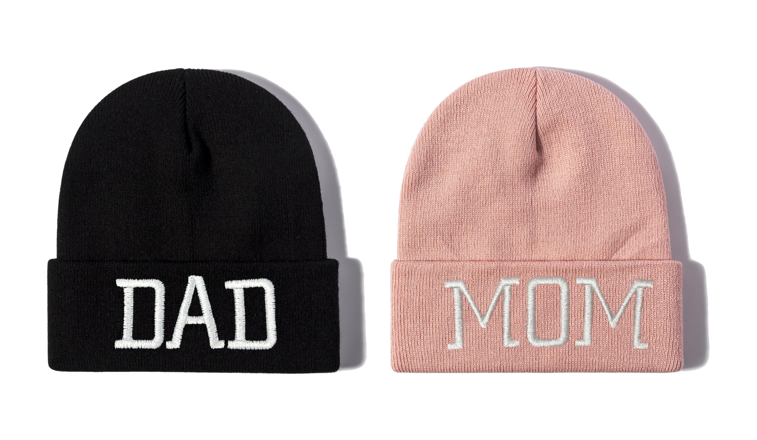 Mr Mrs Grandpa Grandma Dad Mom Hubby Wifey Beanie Hats