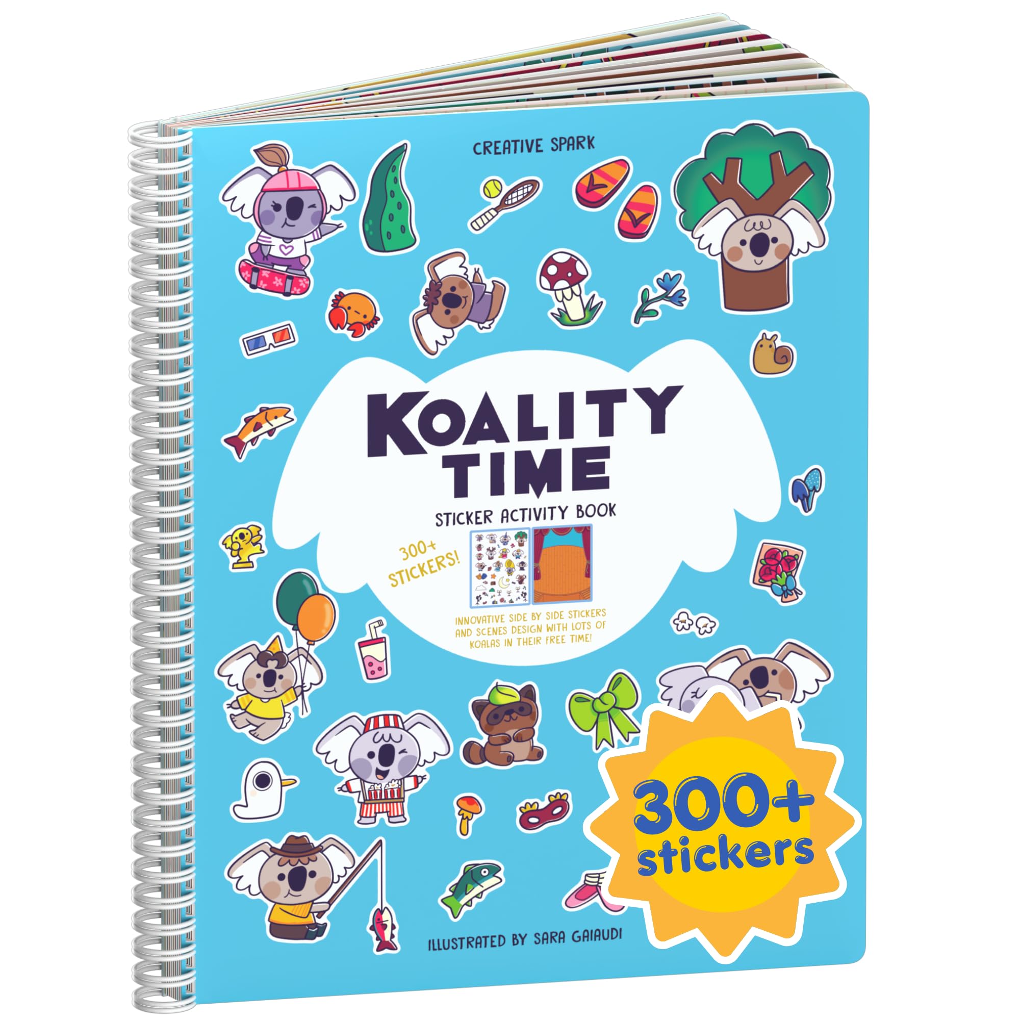 Halloween 500+ Kids Sticker Book by Cupkin Fun Toddler Holiday Activity Coloring and Sticker Book, Road Trip Essentials, 12 Coloring Pages 12 Side by Side Scenes for Ages 2–8 Years