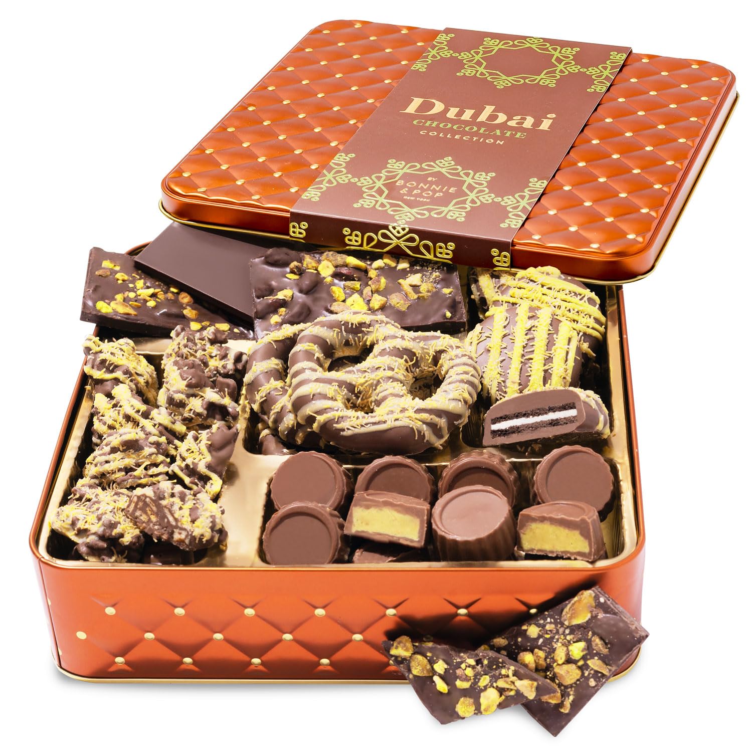 Chocolate Gift Basket, Candy Food Gifts Arrangement Platter, Gourmet Snack Box, Holiday Present Idea, Corporate, Employee Appreciation, Him & Her, Men Women Sympathy Family Parties & Get Well- Bonnie & Pop
