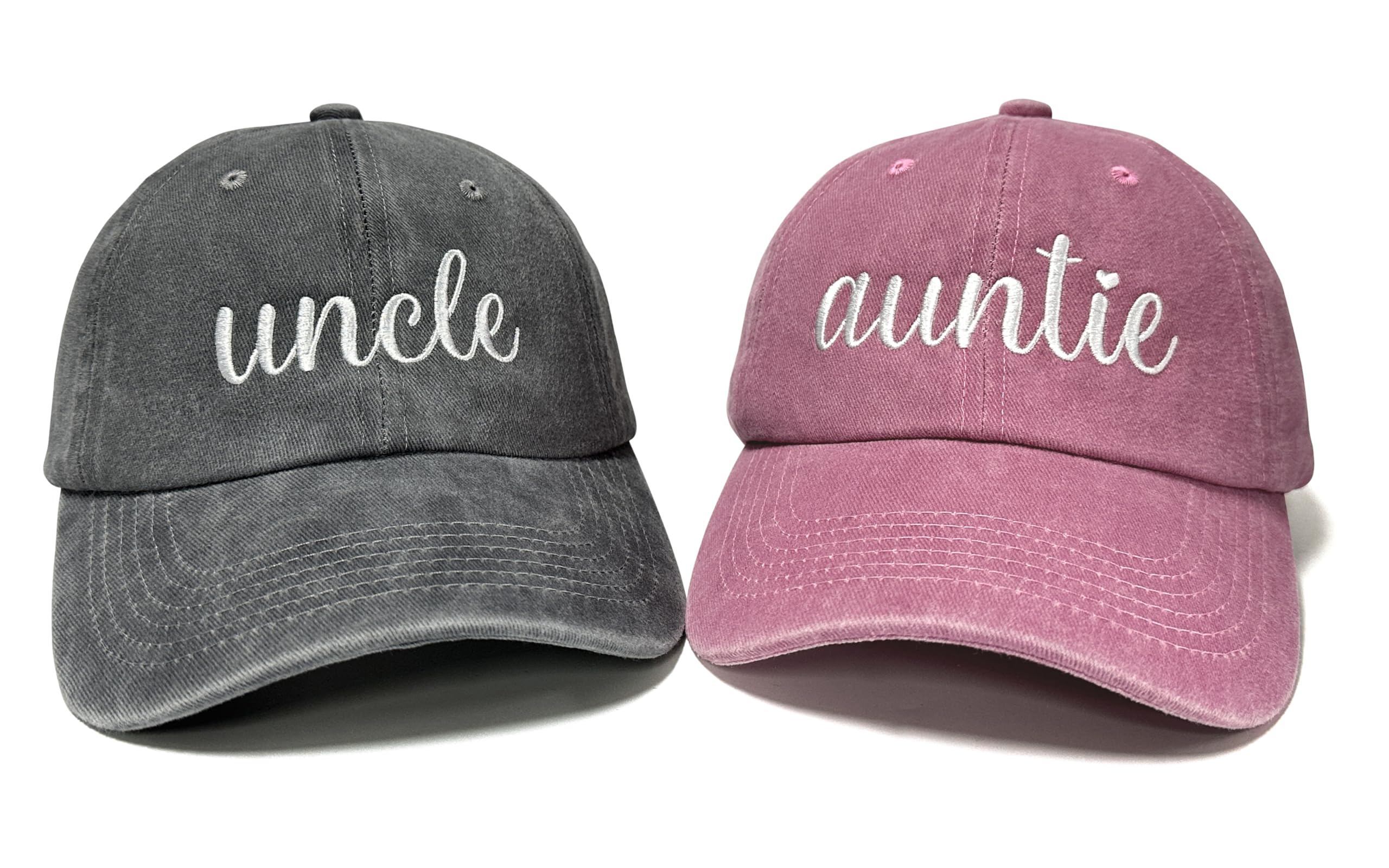 Embroidered Hats for Uncle Auntie Grandpa Grandma Mama Mini