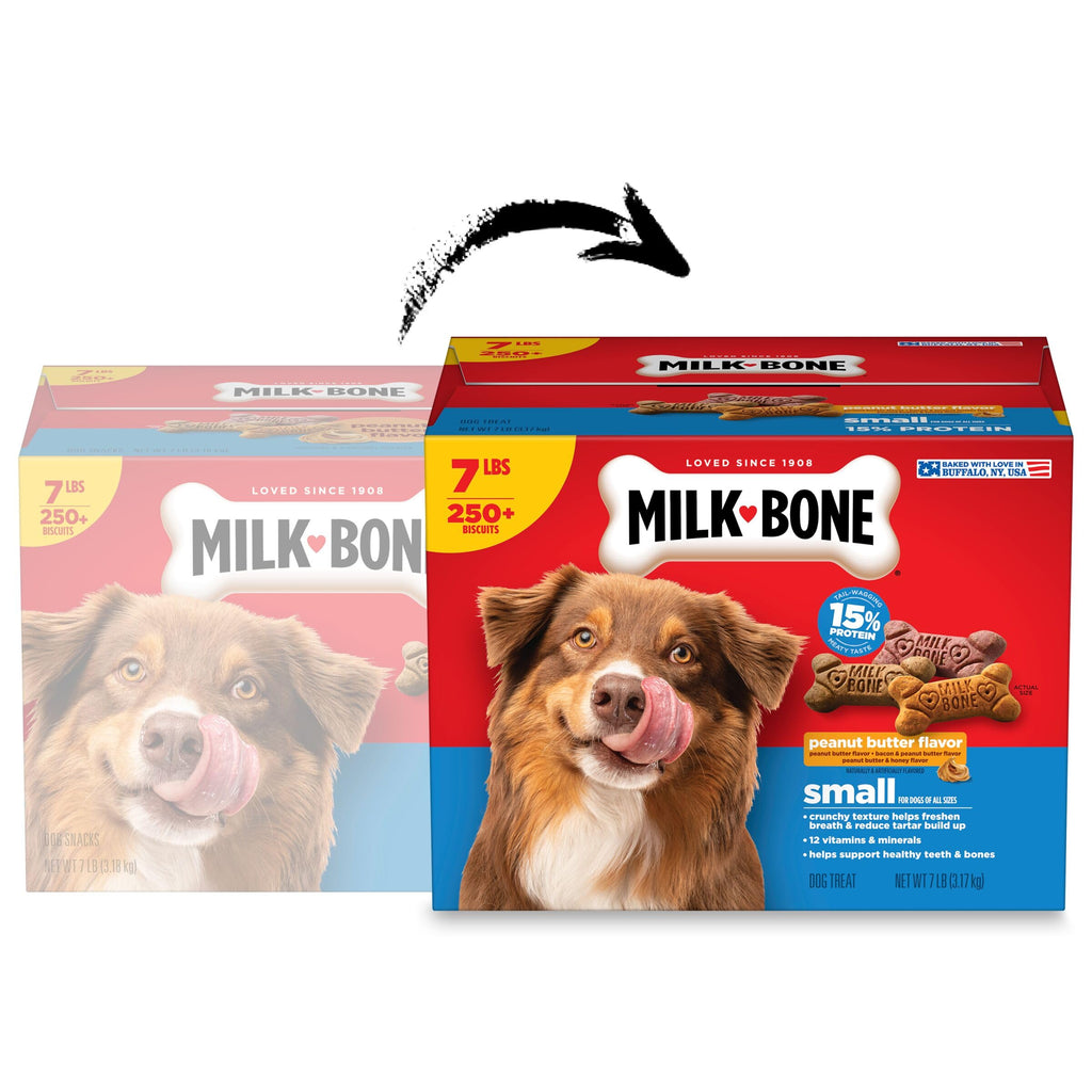 Milk-Bone Flavor Snacks Mini’s Dog Biscuits, Flavored Crunchy Dog Treats, 36 Oz. Canister