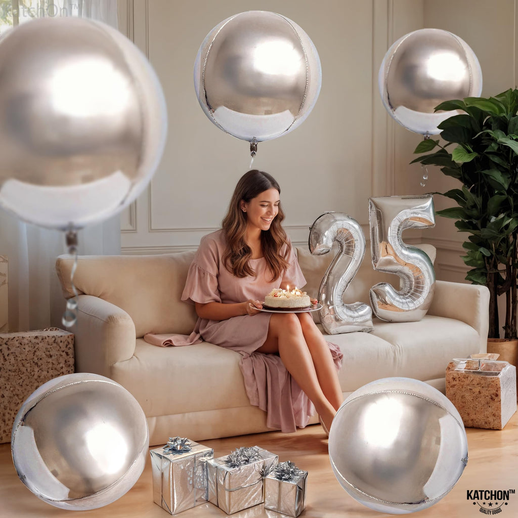 KatchOn, Large Gold Foil Balloons - 22 Inch, Pack of 12 | Gold Balloons for Graduation Decorations 2026 | Mylar Balloons for Anniversary, Wedding, Golden Birthday Party Decorations