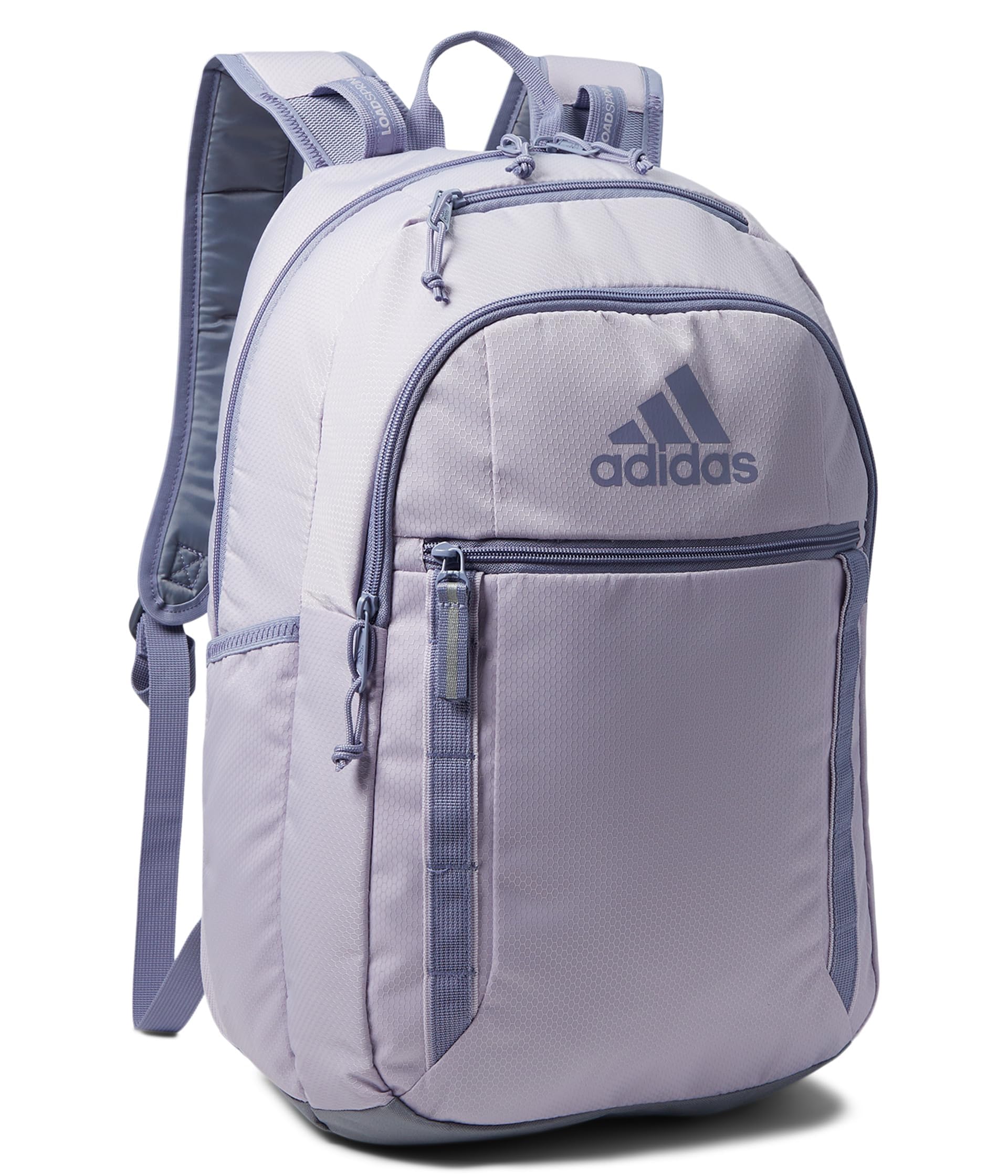 adidas Excel 7 School Backpack for Laptop, Gym and Travel, 34L, Twill White/Black/7.5, OSFA