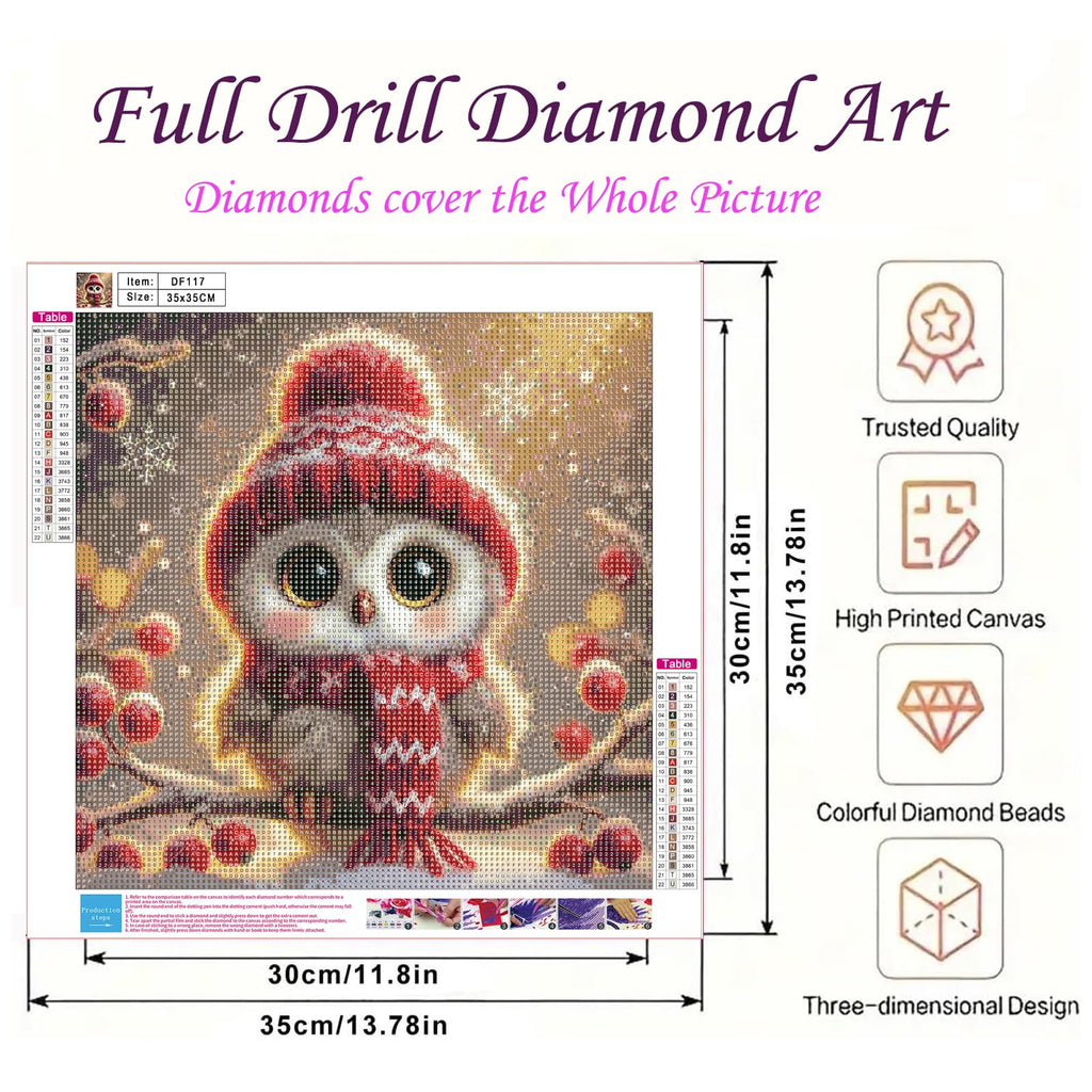 DIYDECORFUN Thanksgiving Turkey Diamond Painting Kits for Adults, 5D Fall Diamond Art Kits for Beginners, Full Round Drill Diamond Dot Painting Gem Art Kits,Home Wall Decor 13.8x13.8 Inch
