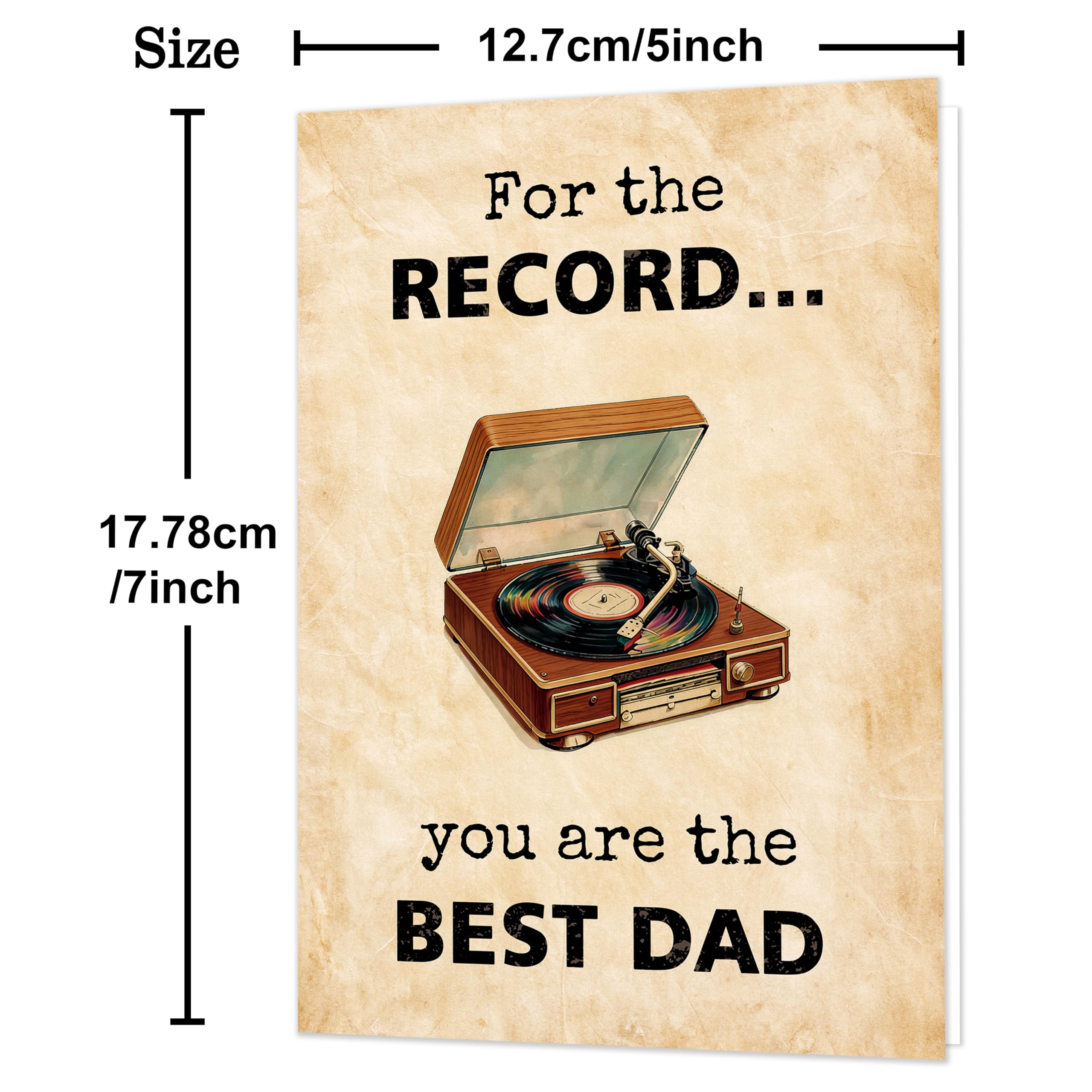 IDU Fathers Day Card, Funny Fathers Day Cards Gifts Decorations for Dad from Daughter, Happy Father's Day Cards Gifts Ideas with Envelope, Cute Humor Like Father Like Daughter Card