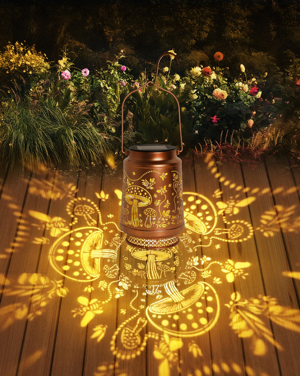 Solar Lanterns Outdoor Waterproof Hummingbird Elegant Garden Decor Birthday Gifts for Women Mom Grandma Sister Metal Hanging Solar Lights Outside Gardening Decorations for Backyard, Patio, Lawn, Porch