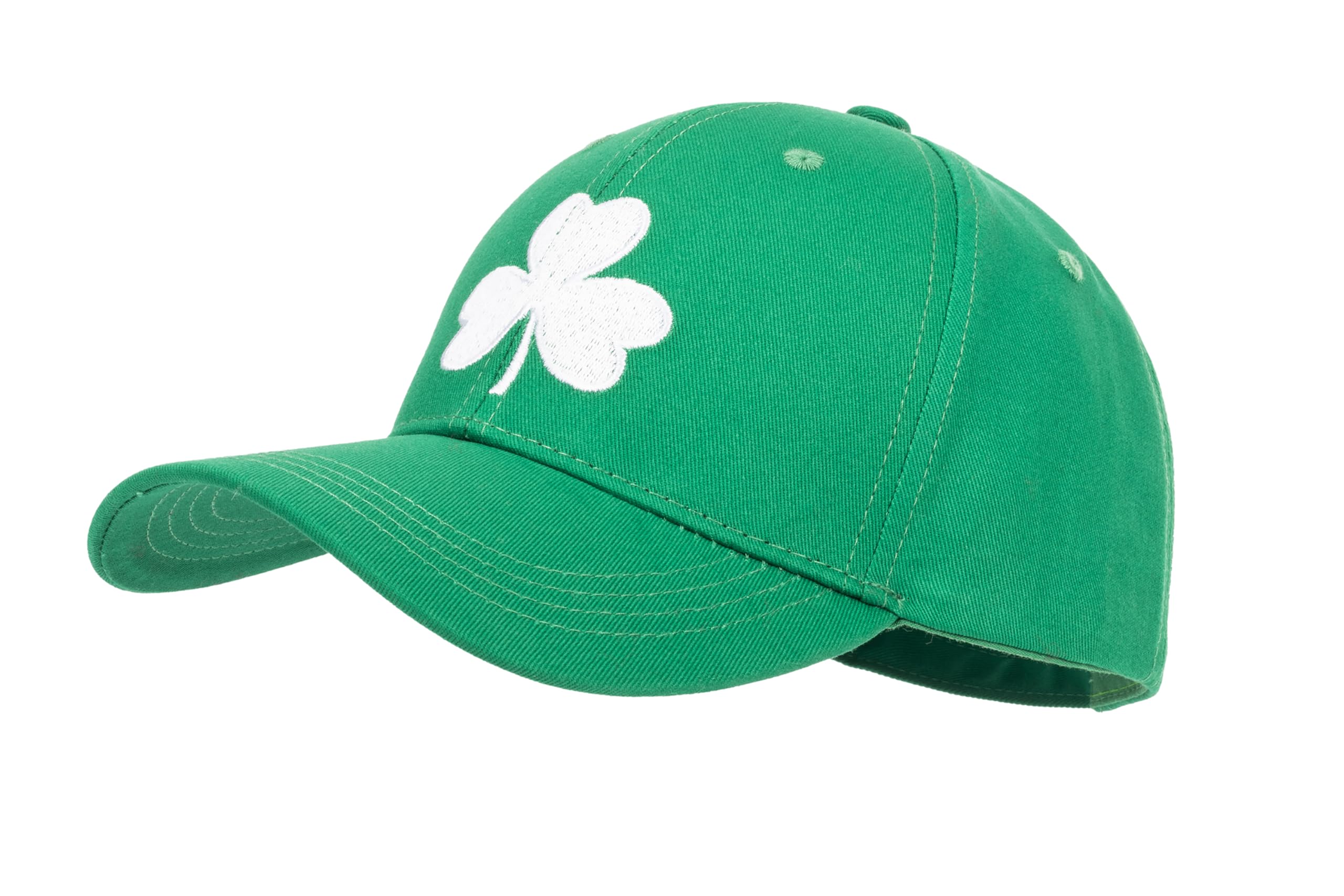 St. Patrick's Day 4 Leaf Clover Baseball Hat Adjustable Embroidery Shamrock Baseball Cap for Men and Women