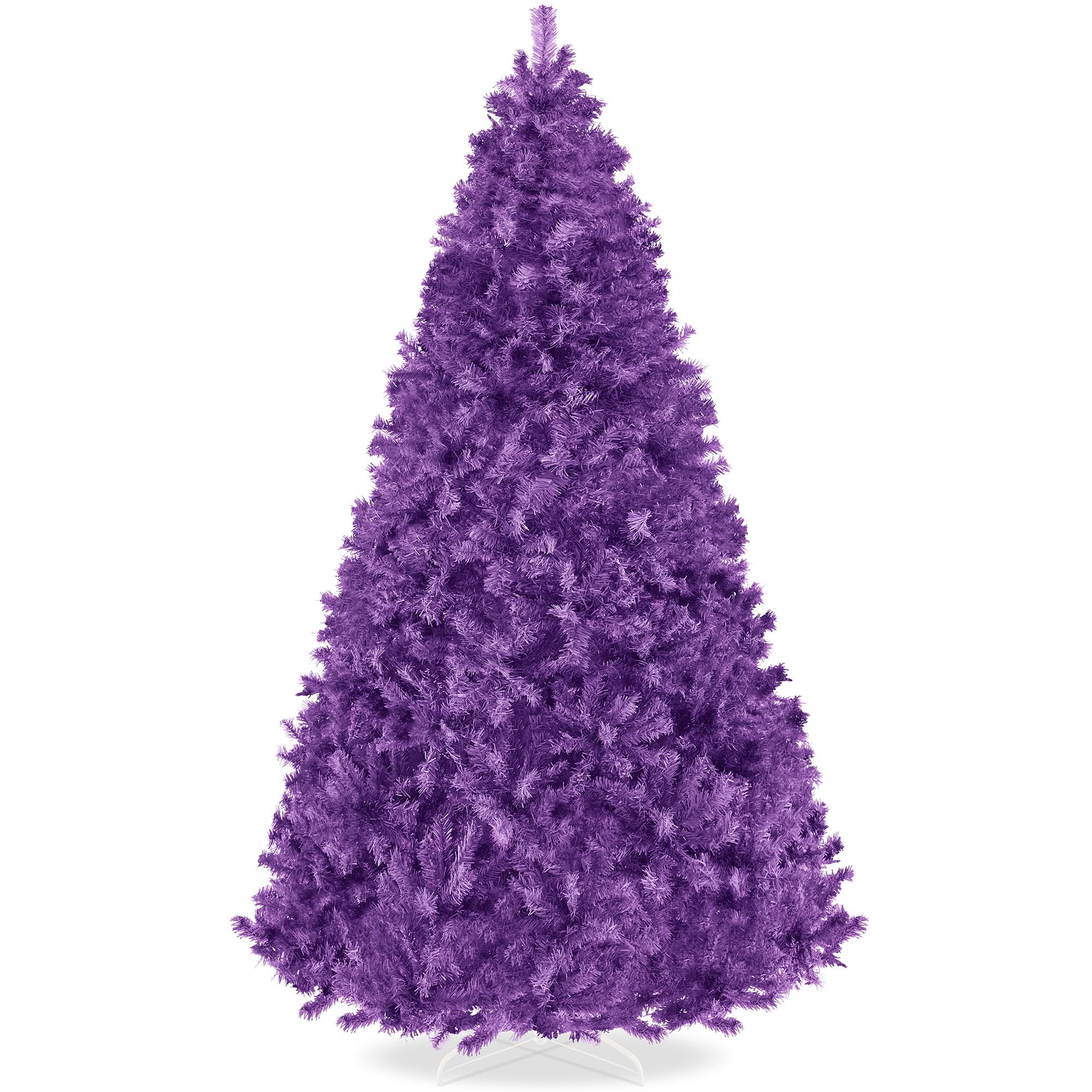 Best Choice Products Artificial Christmas Tree, 6ft Premium Unlit Hinged Design, Dense Branches Realistic Holiday Décor w/Easy Assembly, Base