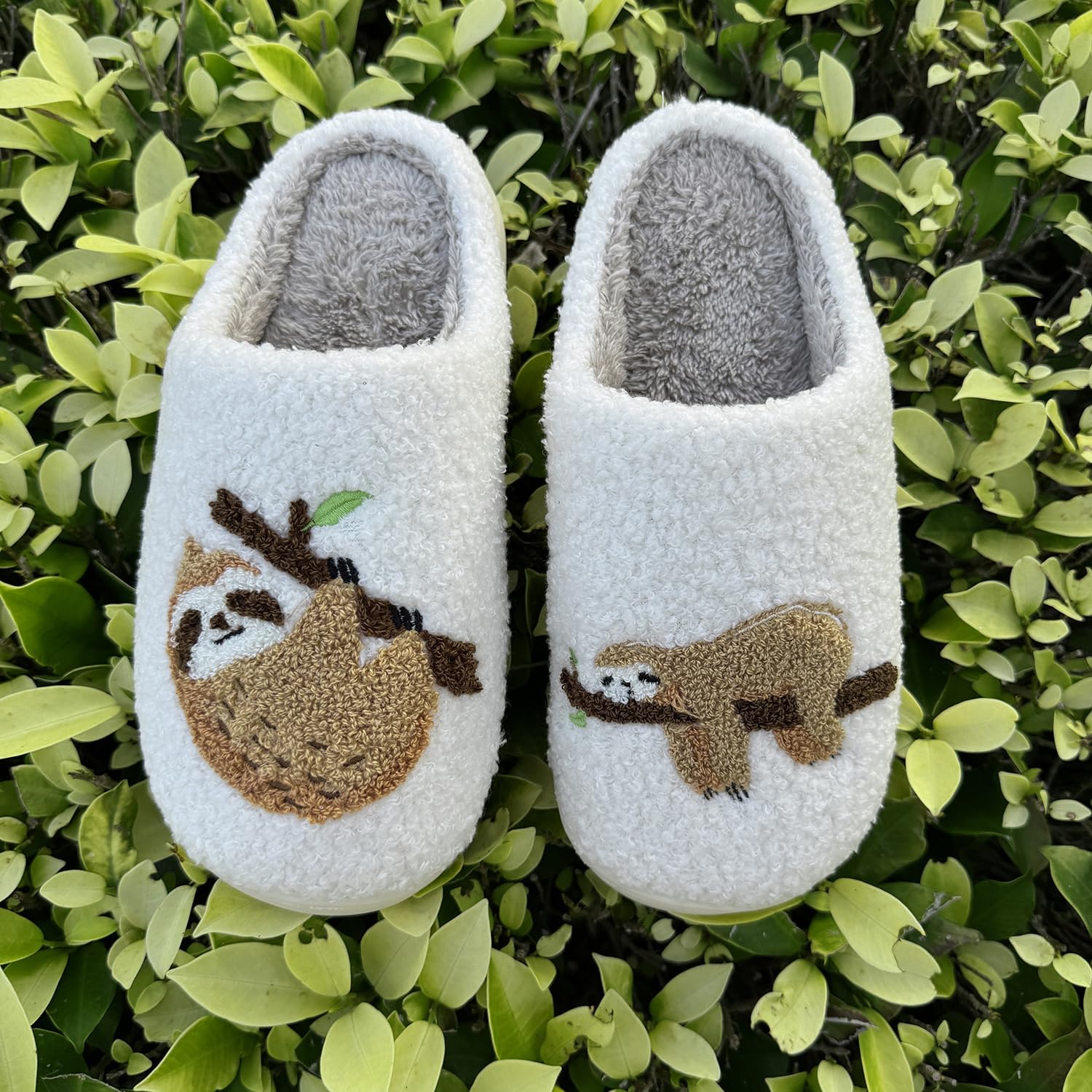 Cute Animal Slippers for Women Men Winter Fluffy Warm House Slippers Soft Plush Indoor outdoor Shoes