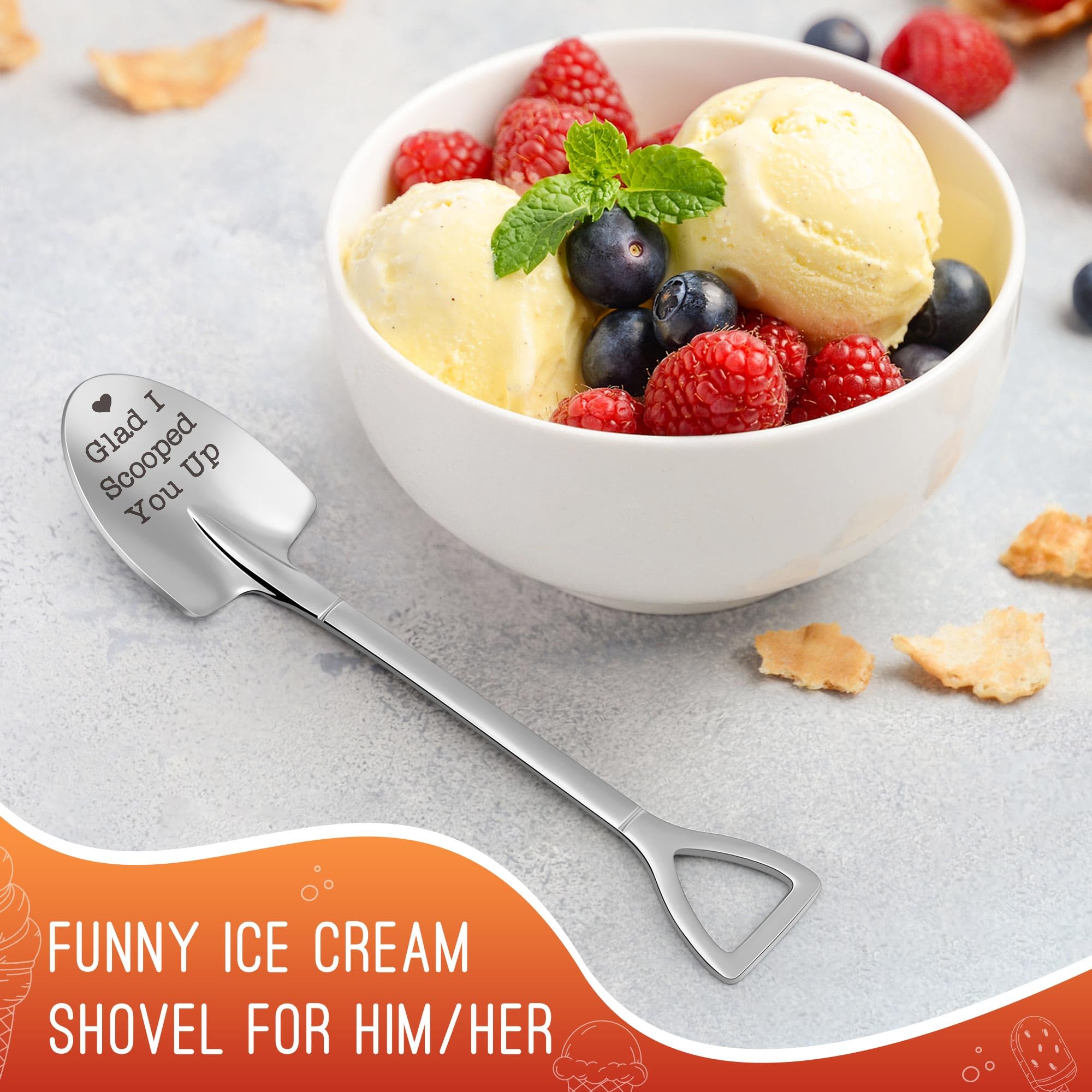 Funny Gifts for Mom Mothers Day - Mom Mother's Day Birthday Gifts from Daughter Son Kids Mom's Ice Cream Shovel Spoon Scoop Gift for Mother-in-law Mama Mommy Anniversary Present Ideas Kitchen Gadgets