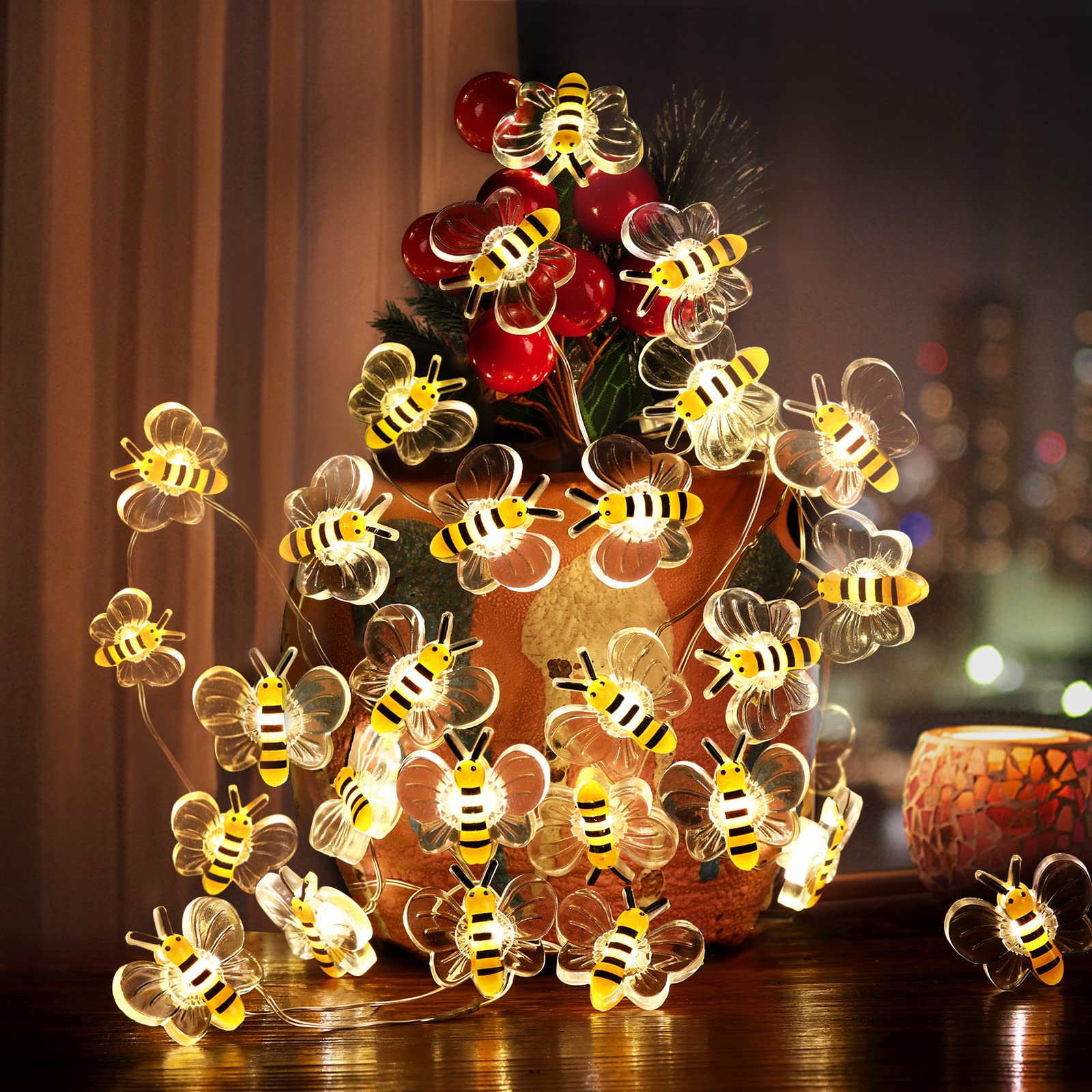 Coquimbo Christmas Decorations Indoor 10FT 30 LED Nutcracker String Lights Cute Fairy Lights Indoor Outdoor for New Year Party, Fireplace, Window, Front Door