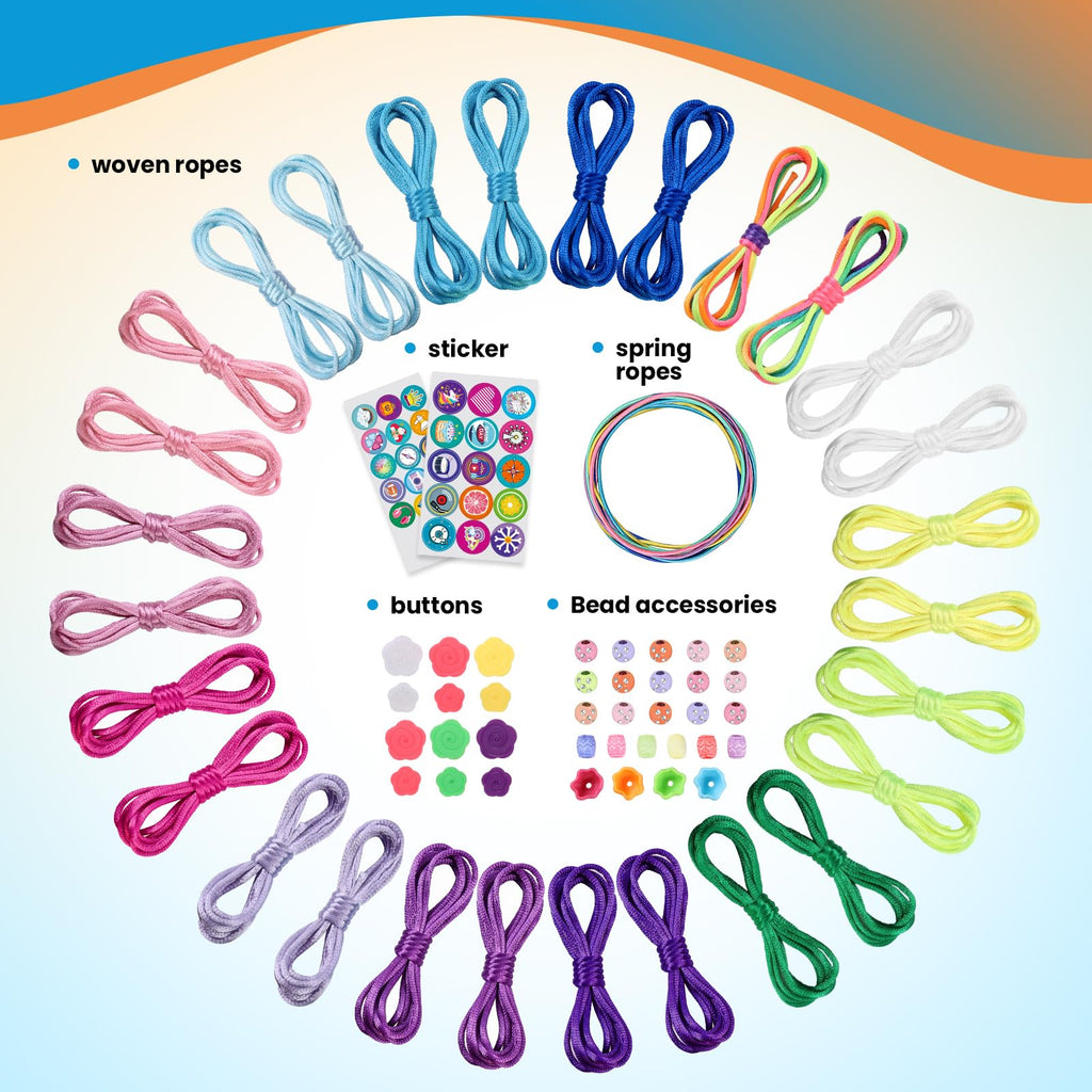 DDAI Arts and Crafts for Kids Age 8-12 Friendship Bracelet Making Kit for Girls - Best Birthday Gifts Ideas for Girl 7 9 10 11 Year Old - Popular Bracelets String Maker Toys Set