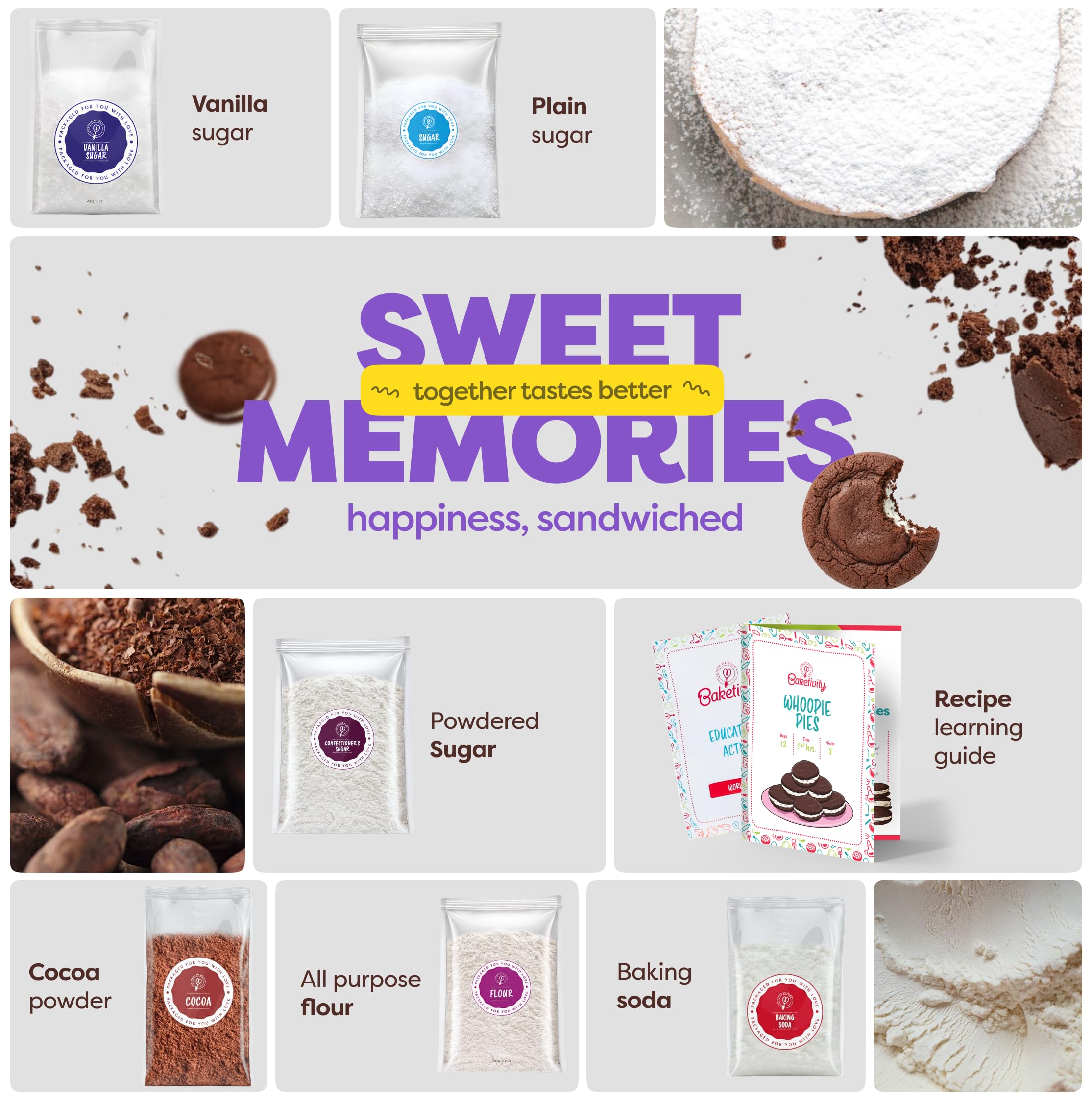 Baketivity DIY Cake Pop Baking Kit for Kids - Premeasured Ingredients, Decorating Supplies
