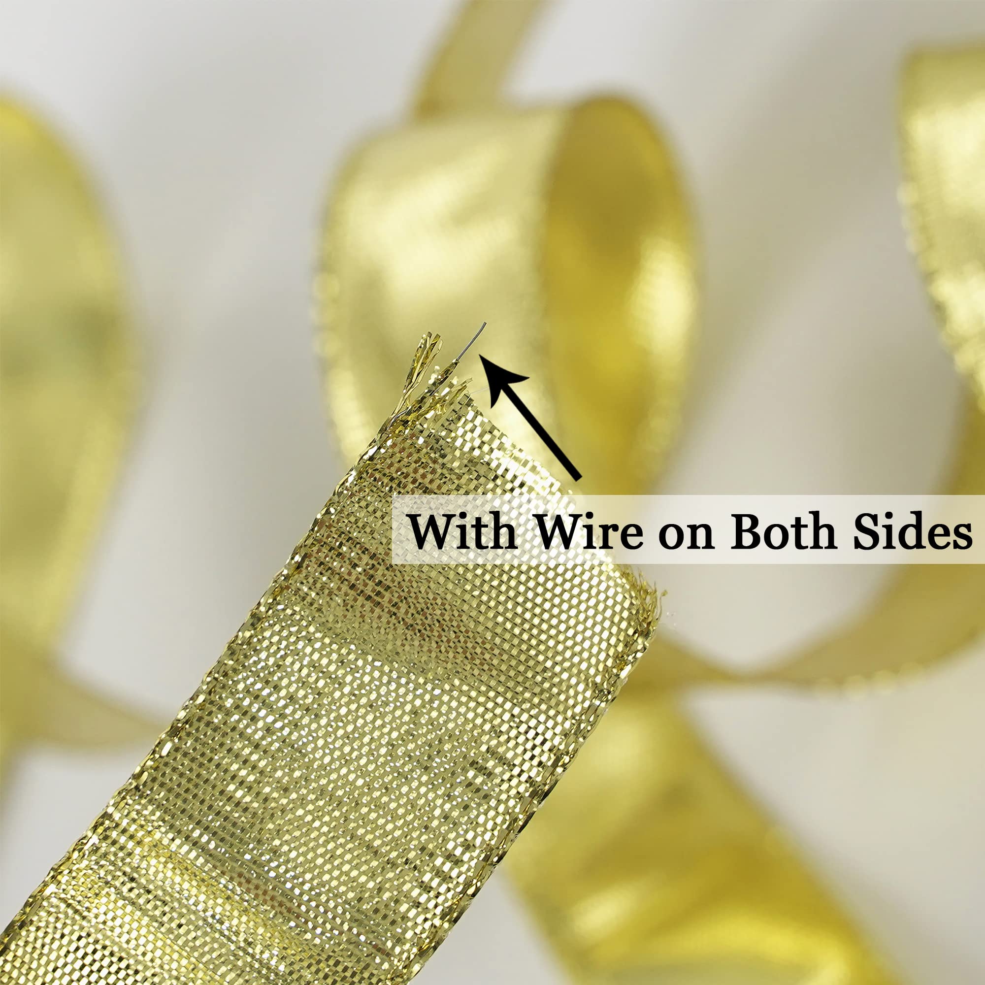 MEEDEE 3/8 Inch Satin Ribbon Set – 10 Rolls Rainbow Double Face Ribbon for Gift Wrapping, 5 Yards Each (Total 50 Yards), Decorative Ribbon for Presents & Party Favors