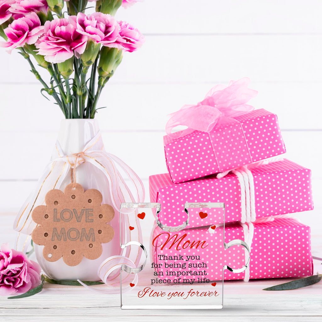Engraved Acrylic Block Puzzle - Sentimental Gift for Her - Valentine's Day & Fiance Birthday Gift