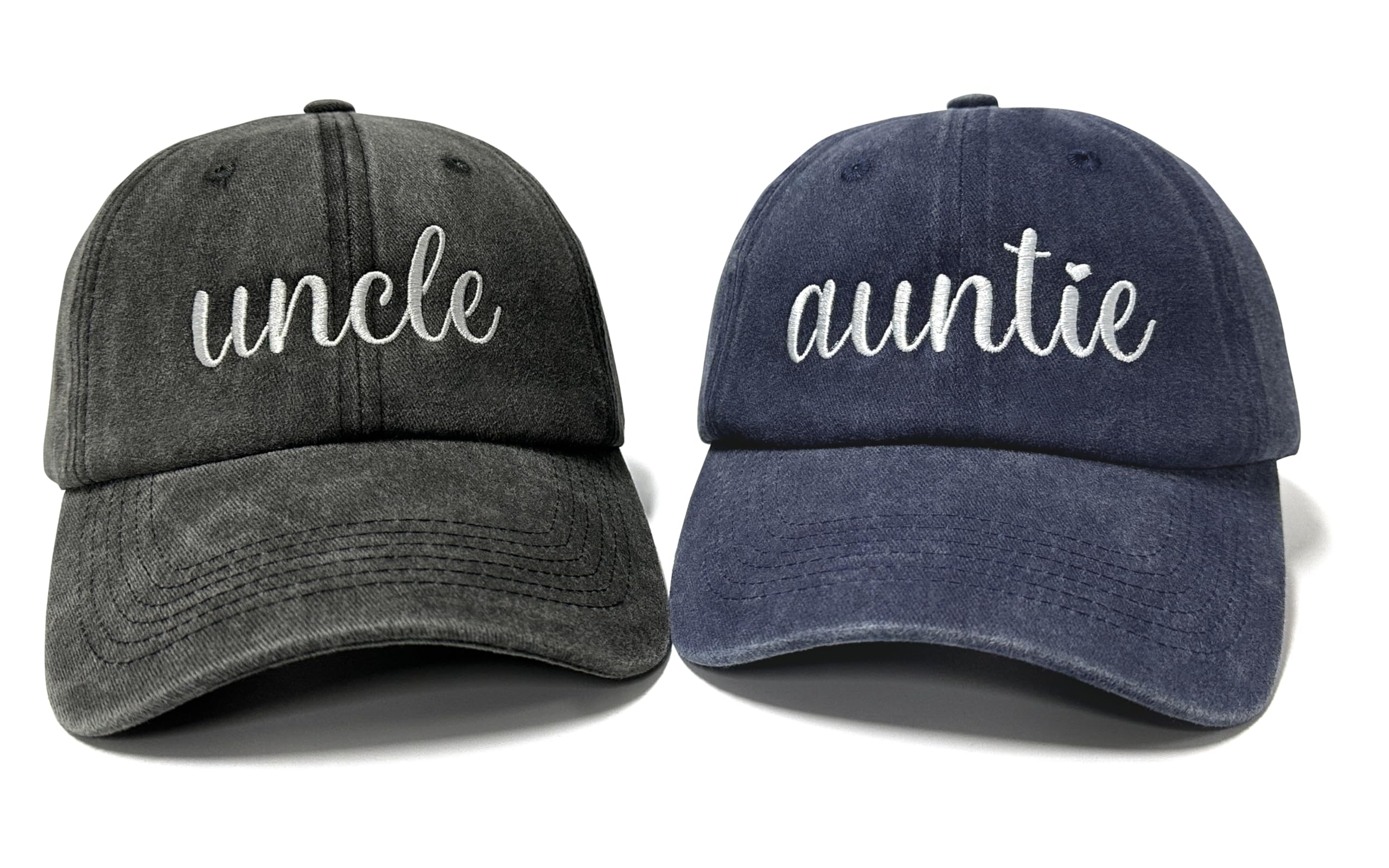 Embroidered Hats for Uncle Auntie Grandpa Grandma Mama Mini