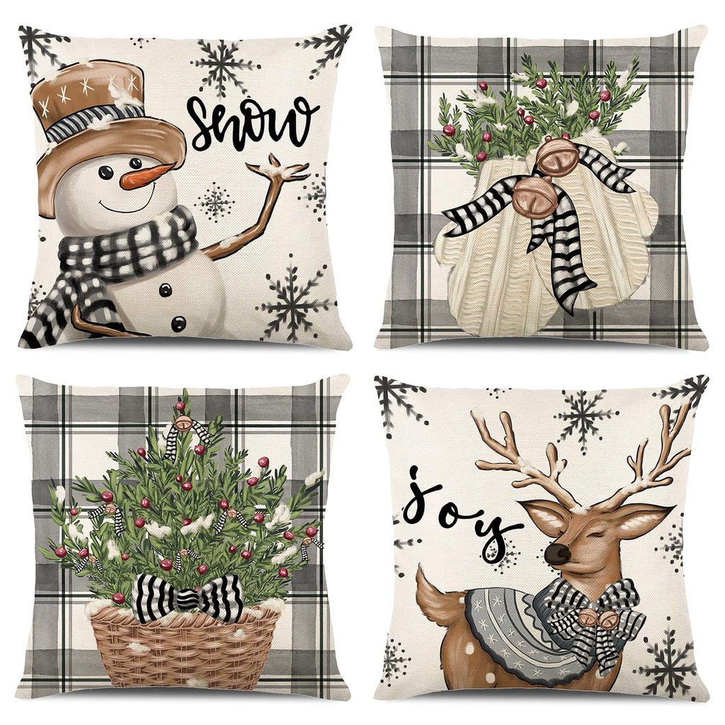 ONFAON Grandpa Gifts,Grandpa's Spot Throw Pillow Covers 18x18 Inch,Put Phone Glasses and Remote Control Pillowcase,Birthday Christmas Thanksgiving Day Gifts for Grandpa Stepdad,3-Pocket