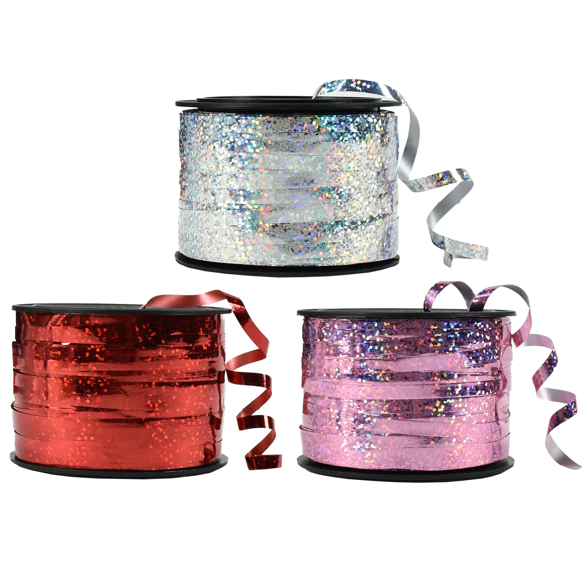 BEISHIDA 12 Assorted Colors Curling Ribbons Set,Rainbow Balloons Strings,1/5 ''Thin 264yds for Gift Wrapping Birthday Wedding Halloween Christmas Party Decoration (MIX-RIBBON-01)