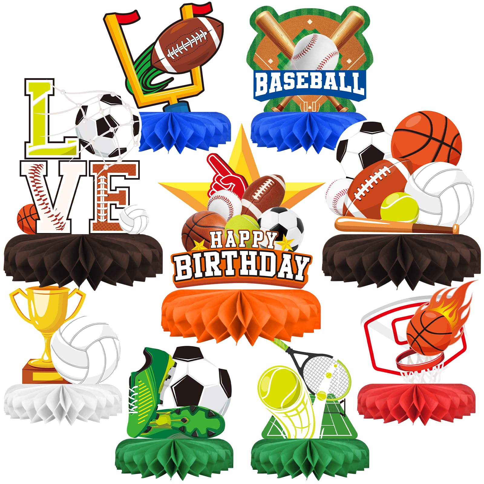St Patrick's Day Decorations Set - St Patricks Day Honeycomb Centerpieces & Shamrock Beer Table Toppers, for Irish Classroom & St. Patrick's Day Party Supplies