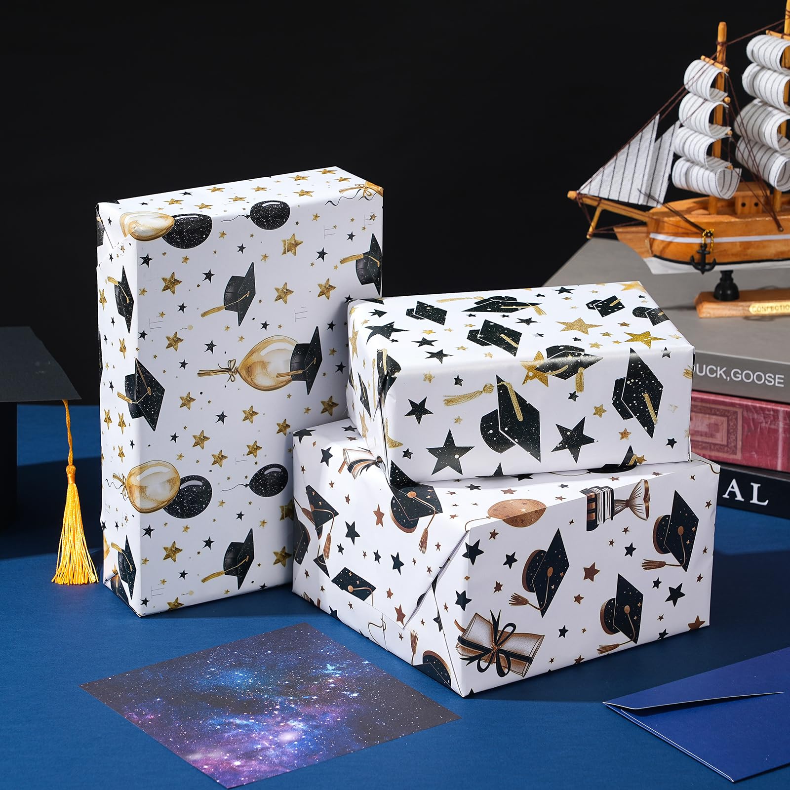 Christmas Wrapping Paper Folded for Kids Boys Girls Man Women Gift's. Papercraft Snowmen, Candy Canes, Tree, Socks, Snowflakes, Happy New Year Bulk of 12 Sheets 20"x 29" Folded