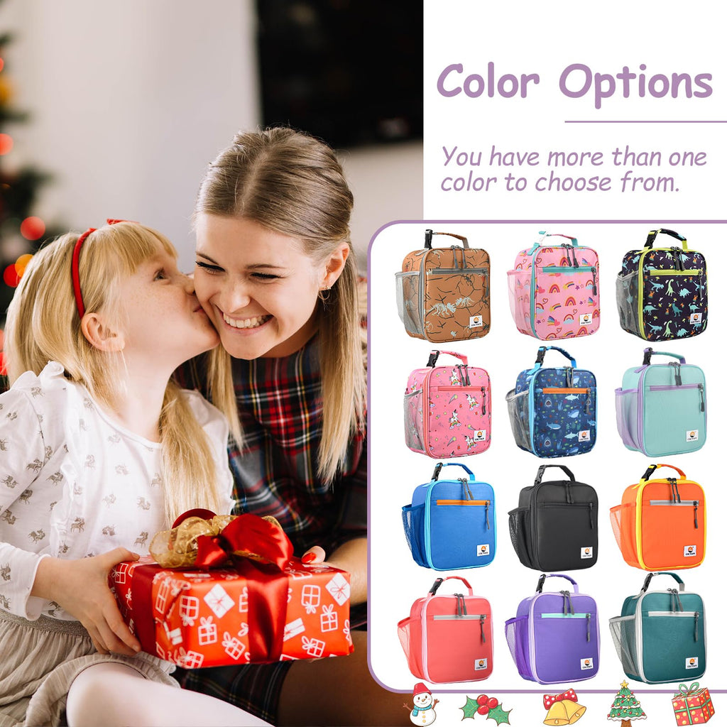 CaCTOUR Lunch Box Kids,Premium Insulated Lunchbox for Girls Boys,Soft Mini Cooler Bag Back to School Thermal Reusable Lunch Bag for Work School Picnic (Blue)
