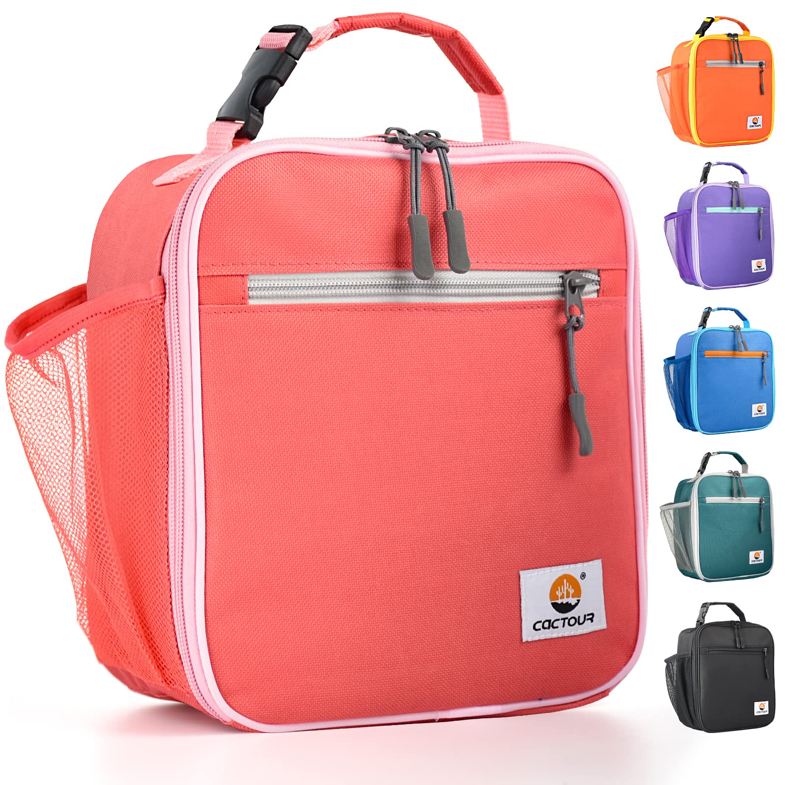 CaCTOUR Lunch Box Kids,Premium Insulated Lunchbox for Girls Boys,Soft Mini Cooler Bag Back to School Thermal Reusable Lunch Bag for Work School Picnic (Blue)