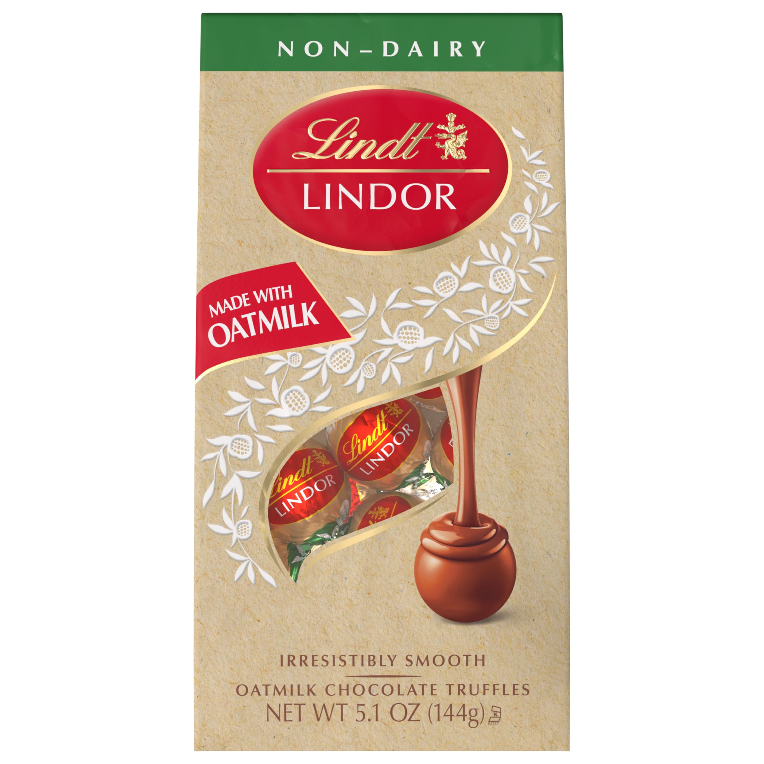 Lindt LINDOR Holiday Snickerdoodle White Chocolate Candy Truffles with Smooth, Melting Truffle Center, 8.5 oz. Bag