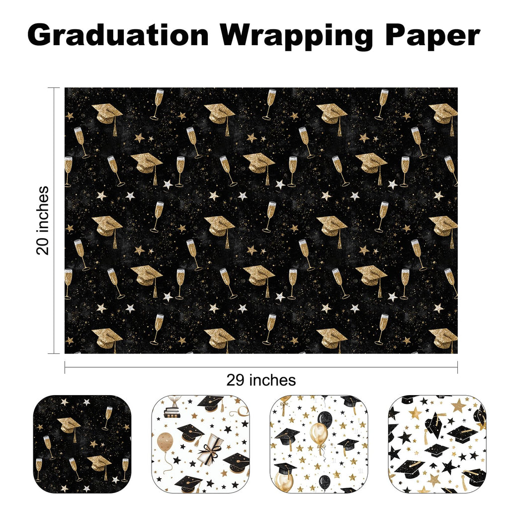Christmas Wrapping Paper Folded for Kids Boys Girls Man Women Gift's. Papercraft Snowmen, Candy Canes, Tree, Socks, Snowflakes, Happy New Year Bulk of 12 Sheets 20"x 29" Folded
