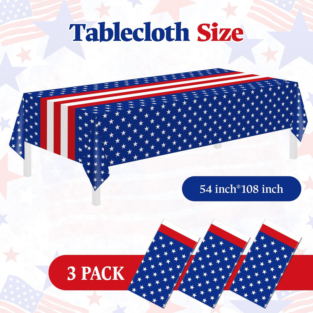 Childom 3 Pack St Patricks Day Decorations,St Patricks Day Table Cloths for Rectangle Tables,54" x 108" Disposable Plastic Tablecloths for St. Patrick's Day,Home,Kitchen,Picnic,Parties,Spring Decors