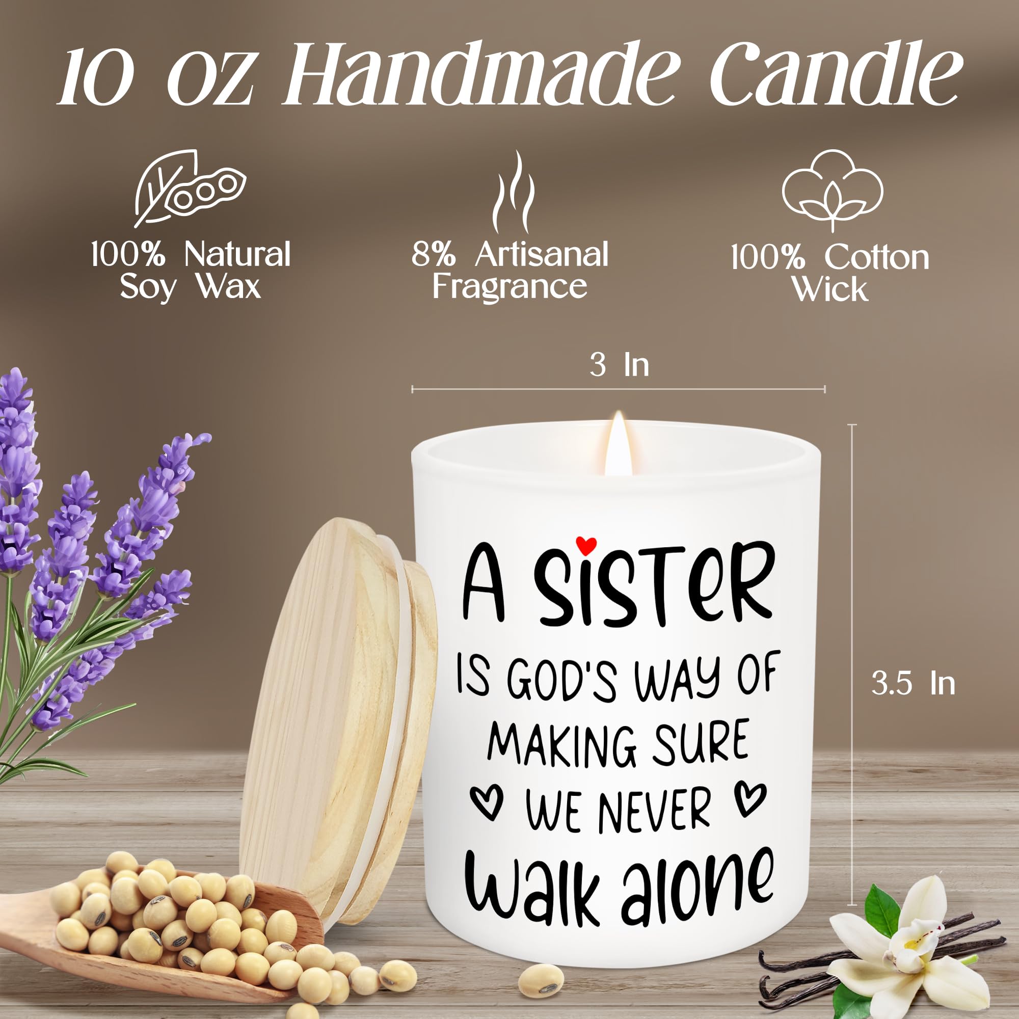 TEEZWONDER Mothers Day Gifts for Mom from Daughter Son - Favorite Child Vanilla Lavender Candle 10 oz - Dad Mom Birthday Gifts, Funny Gift for Grandma Grandpa, Scented Candles for Men Women