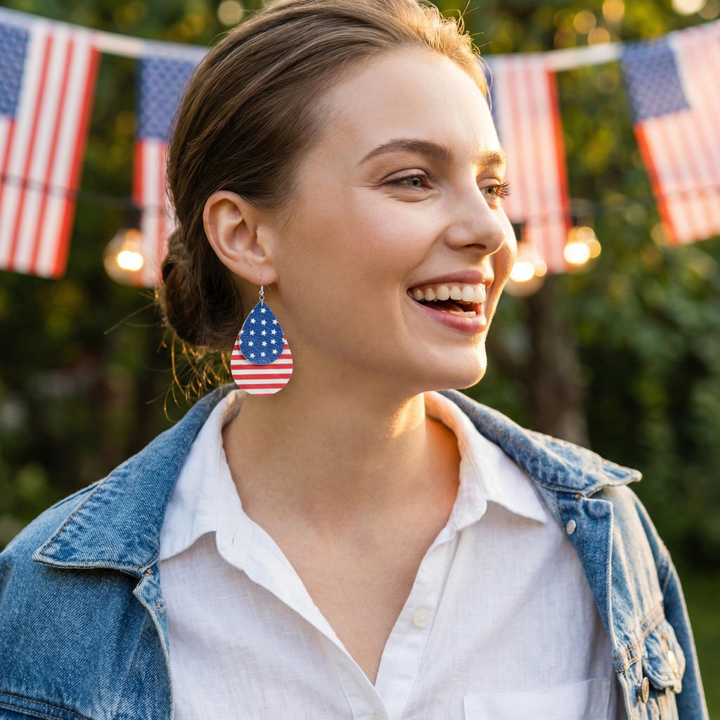Halloween, Christmas, 4th of July Patriotic Earrings, Holiday Earrings Independence Day Stud Dangle Drop Earrings Hook Fashion Jewelry Gift for Women