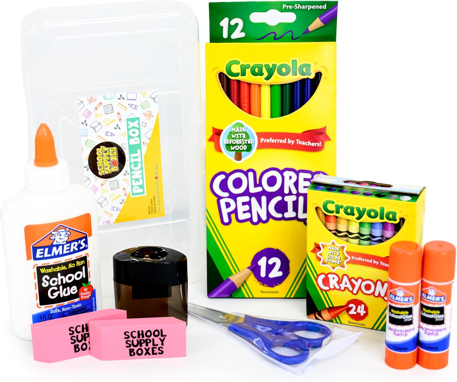 Back to School Essentials Supplies Kit Bundle for K-8 Students – 20-Piece First Day of School Must-Have Set with Notebooks, Pencils, Folders & More