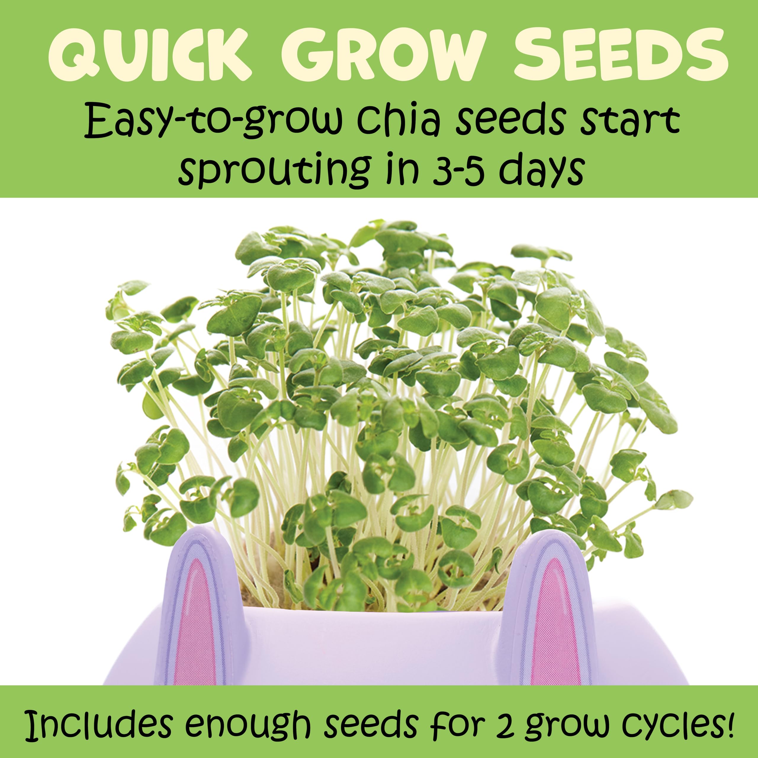 Creativity for Kids Plant-A-Pet: Kitty - Arts and Crafts for Kids, Mini Gifts for Girls and Screen Free Summer Fun for Kids, Chia Seed Plant Pet (Ages 6+)