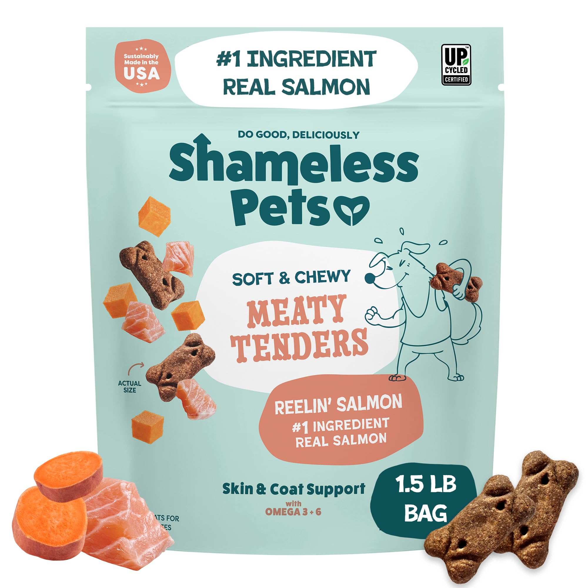 Shameless Pets Soft Dog Treats – Bacon Me Crazy Meaty Tenders, Soft & Chewy Treats for Dogs, Real Bacon 1st Ingredient, Grain Free, Healthy Treats for Small, Medium & Large Dogs, 8oz