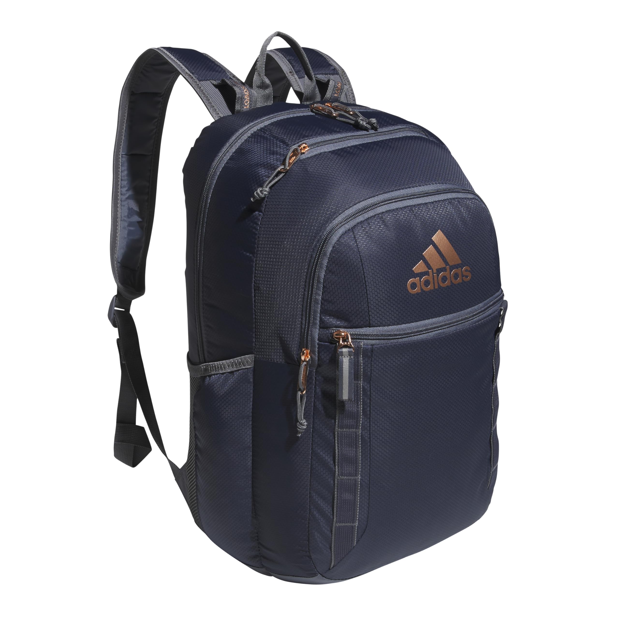 adidas Excel 7 School Backpack for Laptop, Gym and Travel, 34L, Twill White/Black/7.5, OSFA