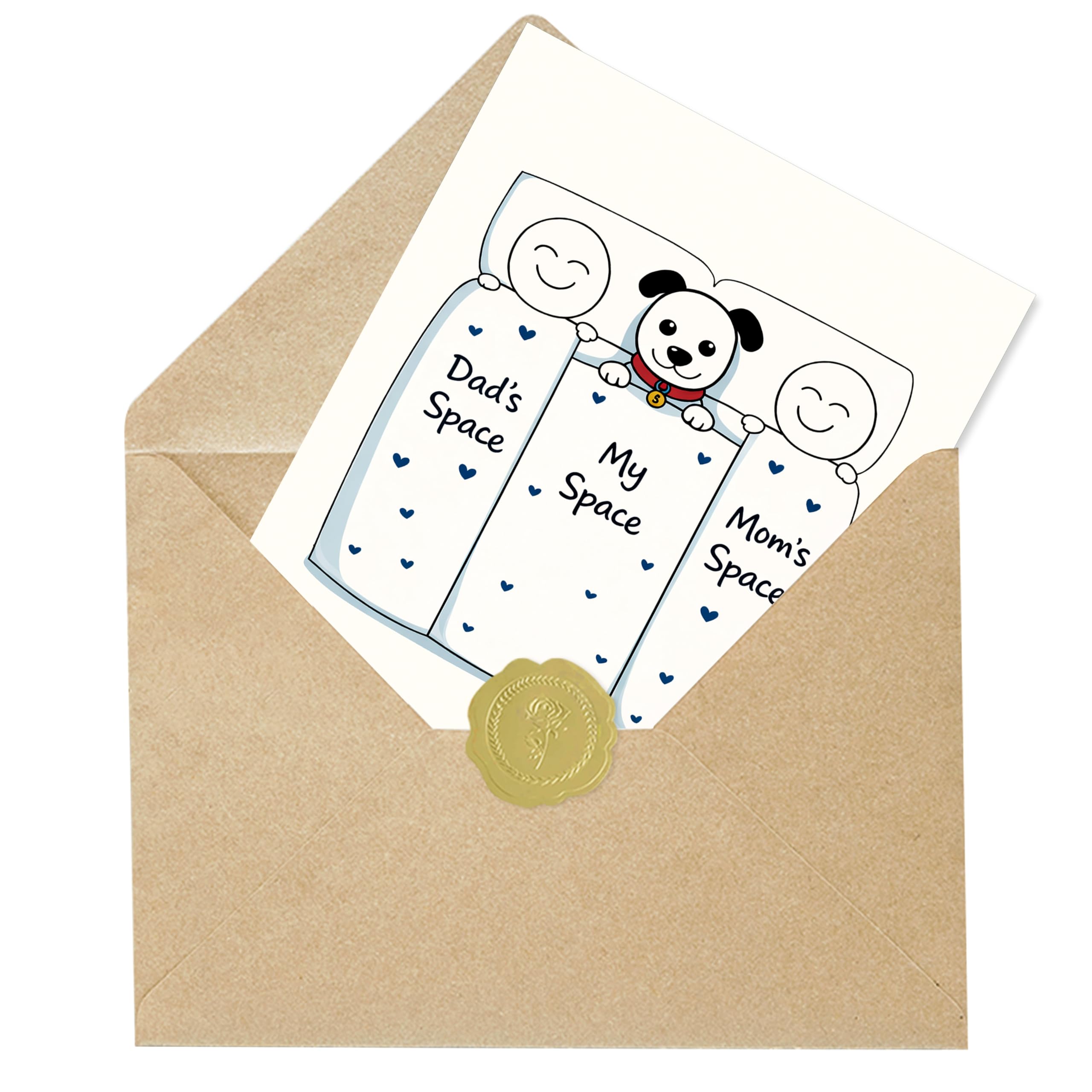 IDU Fathers Day Card, Funny Fathers Day Cards Gifts Decorations for Dad from Daughter, Happy Father's Day Cards Gifts Ideas with Envelope, Cute Humor Like Father Like Daughter Card