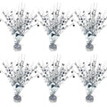 FUBININA 6 Pack Metallic Foil Spray Centerpiece Star Table Decoration Burst Table Centerpieces for Birthday New Years Nye Wedding Anniversary Graduation Holiday Party Supplies Decor, Gold