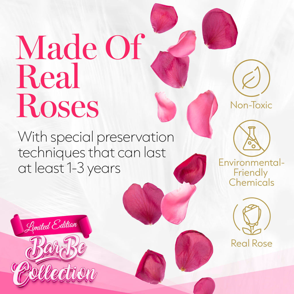 GLAMOUR BOUTIQUE 16 Flower Forever Heart Shape Box, Mothers Day Gift For Mom, Eternal Preserved Roses Gift for Her, Flowers bouquet, For Birthday, Anniversary, Girlfriend - Red
