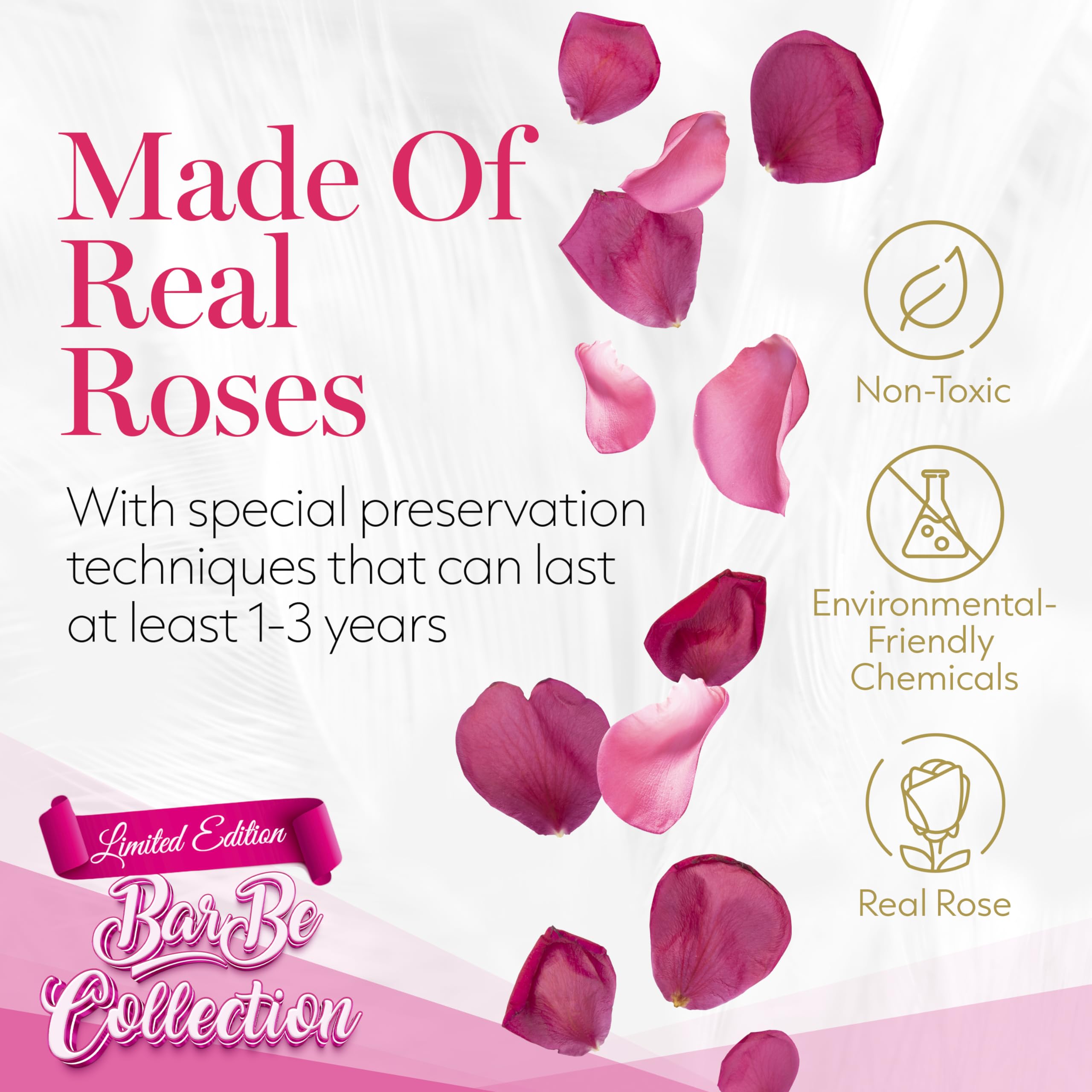 GLAMOUR BOUTIQUE 16 Flower Forever Heart Shape Box, Mothers Day Gift For Mom, Eternal Preserved Roses Gift for Her, Flowers bouquet, For Birthday, Anniversary, Girlfriend - Red