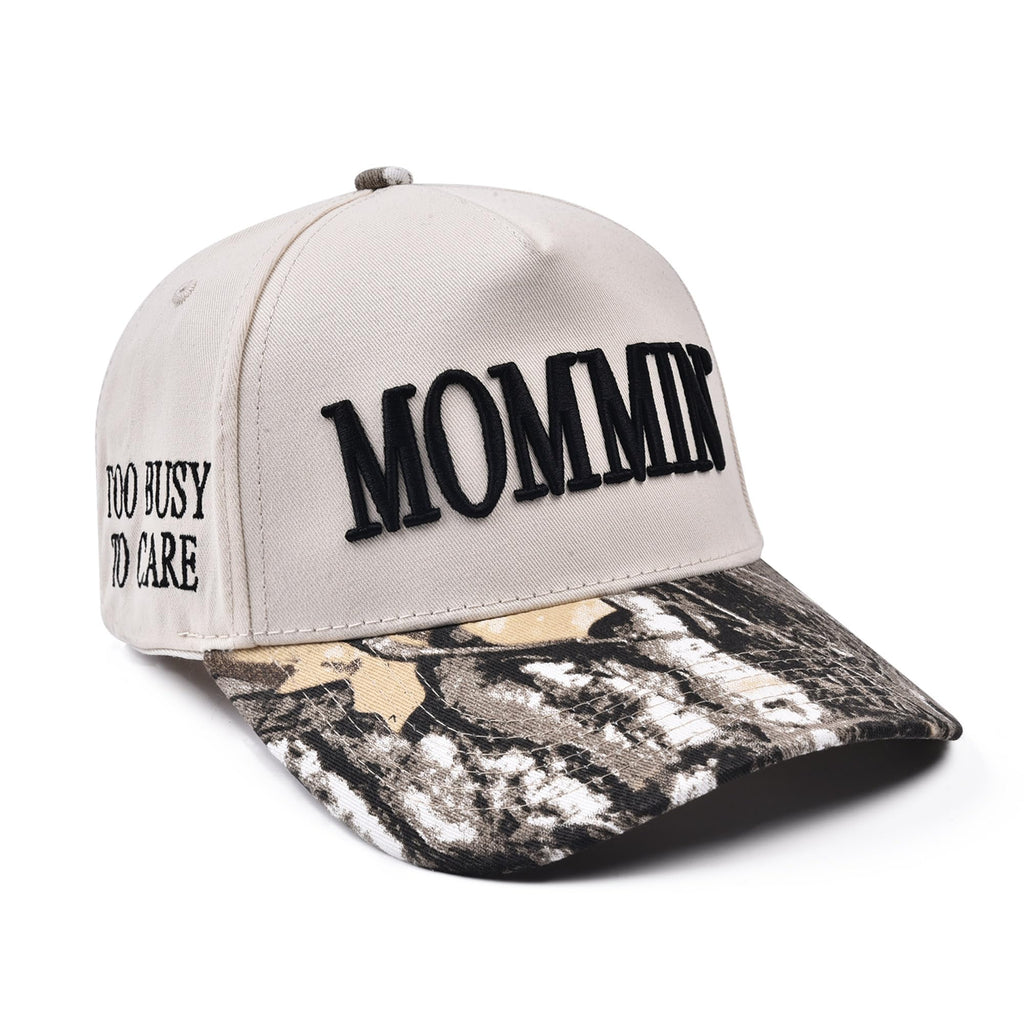 Womens Trucker Hat - With Mommin Embroidery Ponytail Fit - Mom Gifts for Birthday Christmas Valentines Day