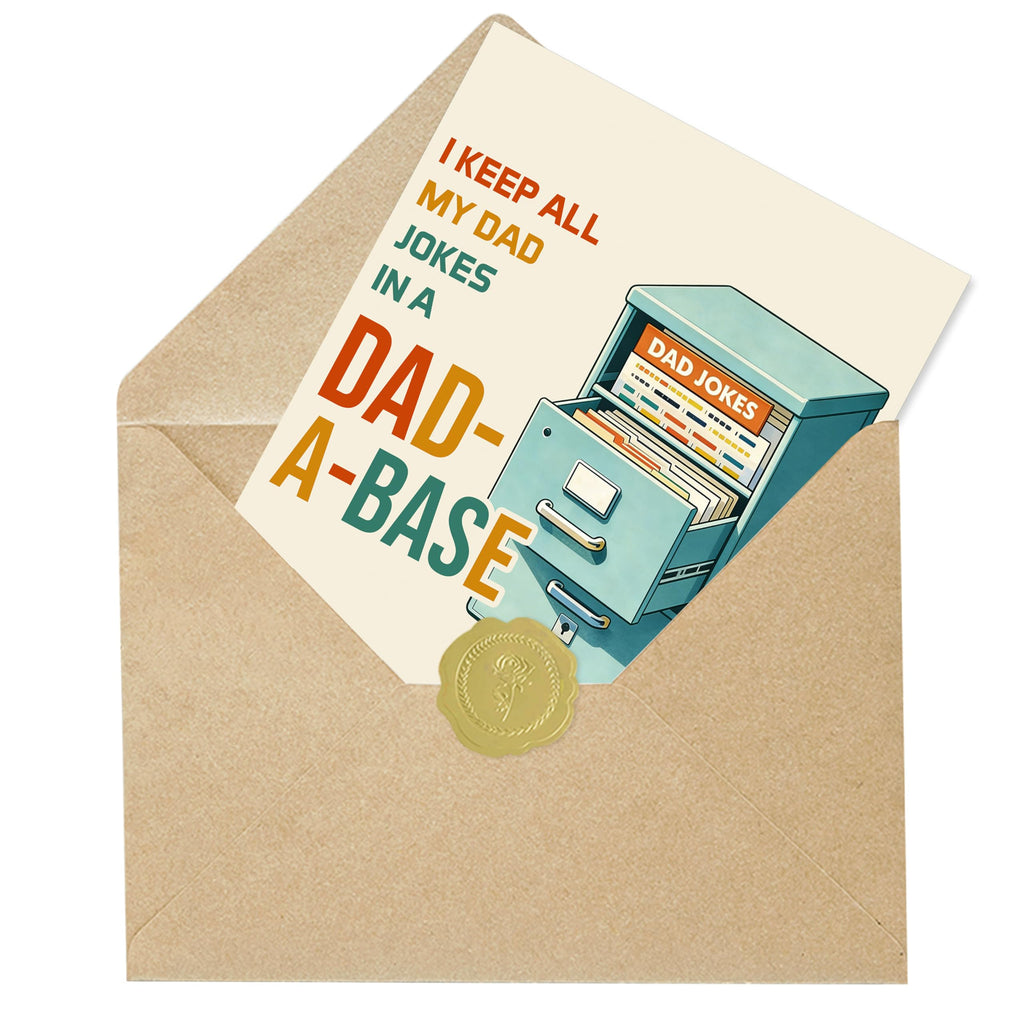 IDU Fathers Day Card, Funny Fathers Day Cards Gifts Decorations for Dad from Daughter, Happy Father's Day Cards Gifts Ideas with Envelope, Cute Humor Like Father Like Daughter Card
