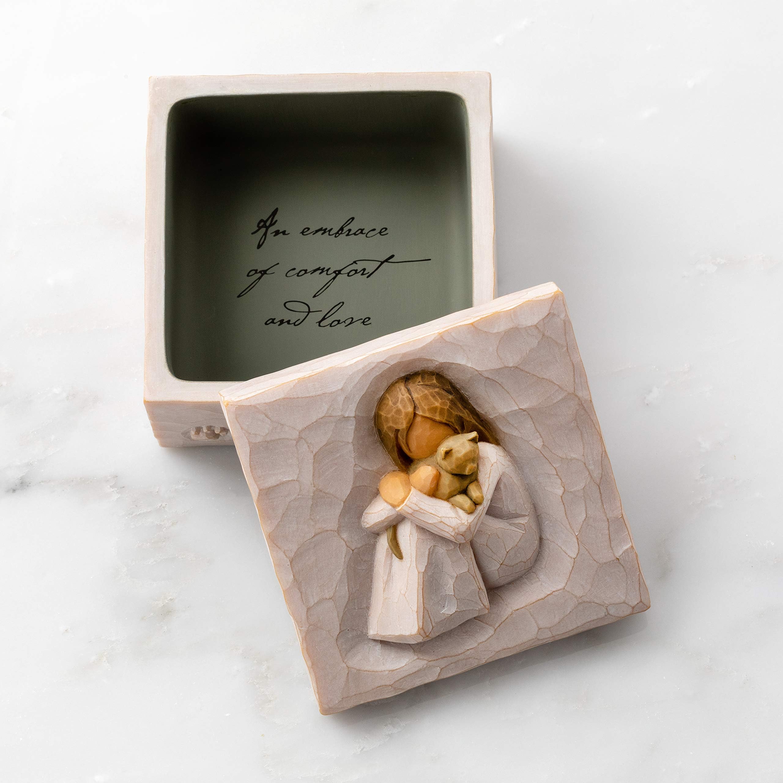 Willow Tree Grandmother, Love that Transcends the Years, Box for Jewelry and Treasures, Reminder of Those you Love who Call you Grandma, Sculpted Hand-Painted Keepsake Box