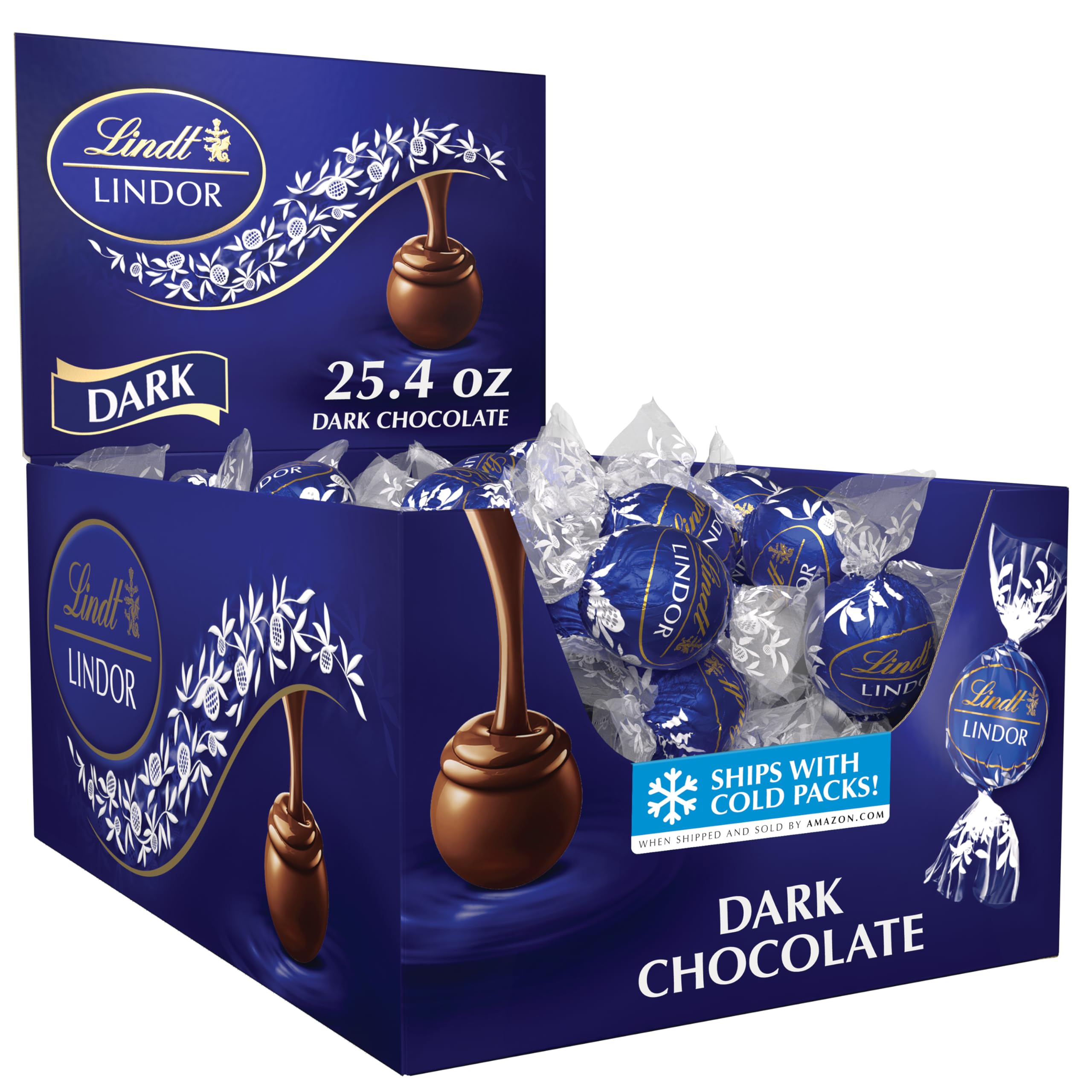 Lindt LINDOR Holiday Snickerdoodle White Chocolate Candy Truffles with Smooth, Melting Truffle Center, 8.5 oz. Bag
