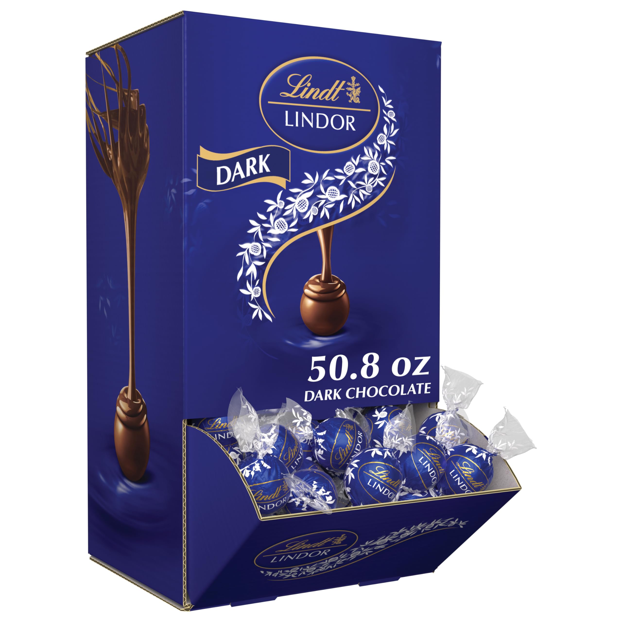 Lindt LINDOR Holiday Snickerdoodle White Chocolate Candy Truffles with Smooth, Melting Truffle Center, 8.5 oz. Bag