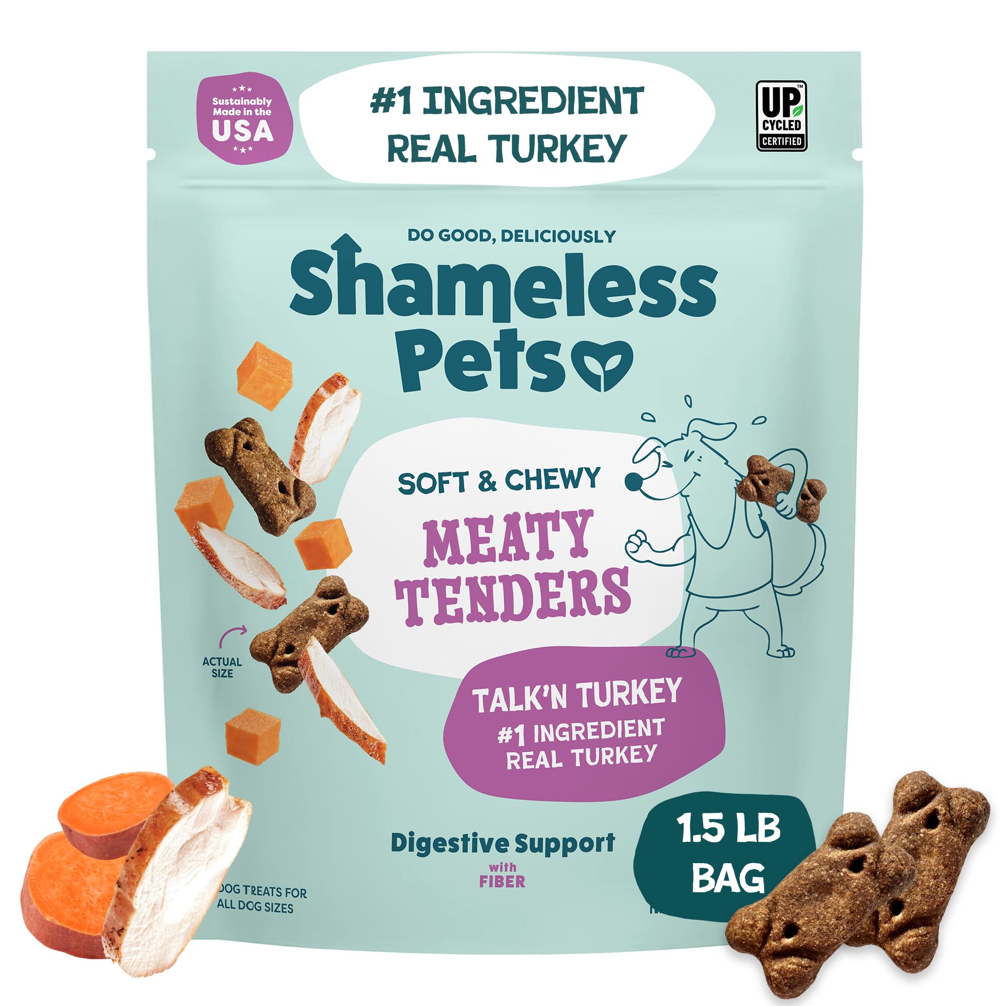 Shameless Pets Soft Dog Treats – Bacon Me Crazy Meaty Tenders, Soft & Chewy Treats for Dogs, Real Bacon 1st Ingredient, Grain Free, Healthy Treats for Small, Medium & Large Dogs, 8oz