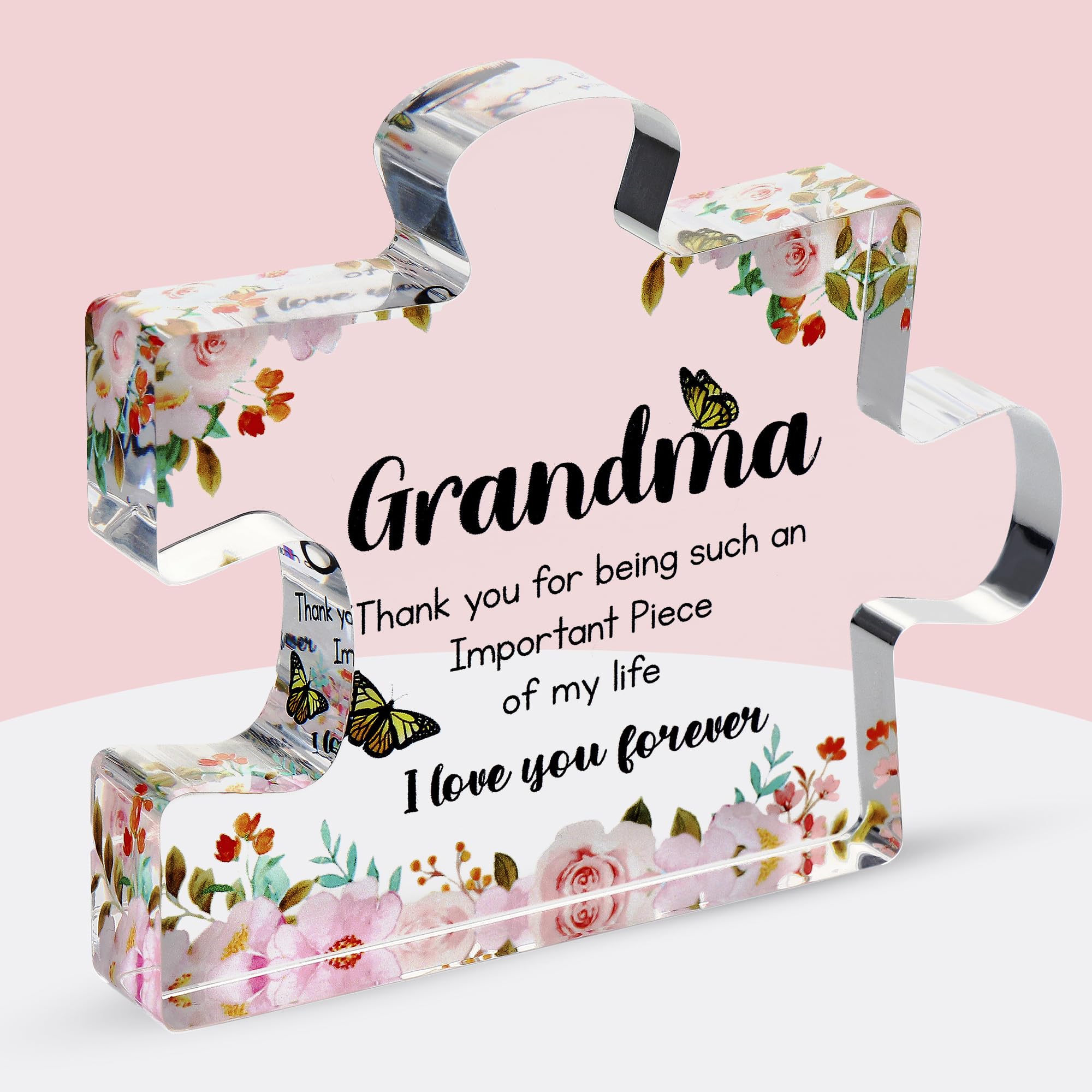 Engraved Acrylic Block Puzzle - Sentimental Gift for Her - Valentine's Day & Fiance Birthday Gift