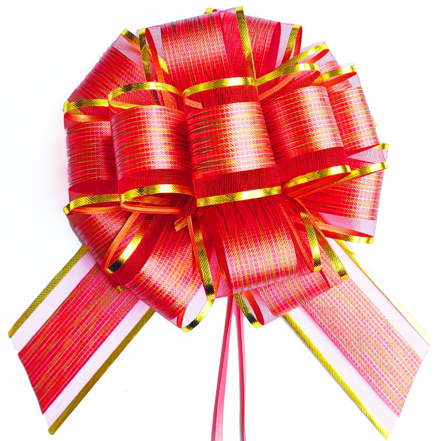 6 PCS Large Pull Bows, Gift Wrapping Bows, Gift Wrapping Ribbon Pull Bows Gift Bows for Wedding, Birthday, Christmas, Valentine's Day, Gift Baskets, Party, Presents Decor, Holiday Decor (Blue)