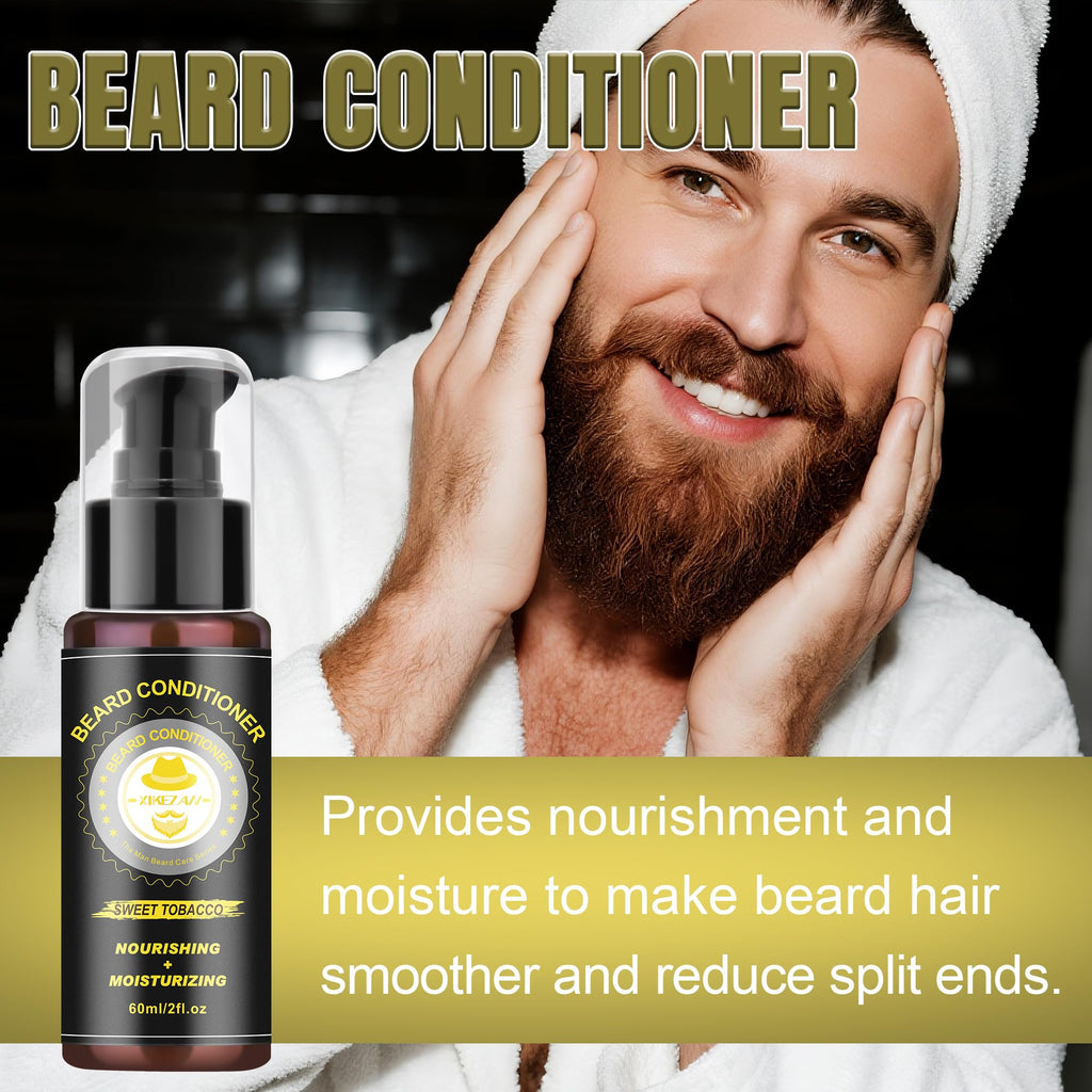 XIKEZAN Fathers Day Gifts for Dad Husband,Beard Kit for Men Grooming & Care w/Beard Conditioner, Wash,Oil,Balm,Birthday Valentines Easter Gifts for Mens Him Boyfriend Christmas Stocking Stuffers