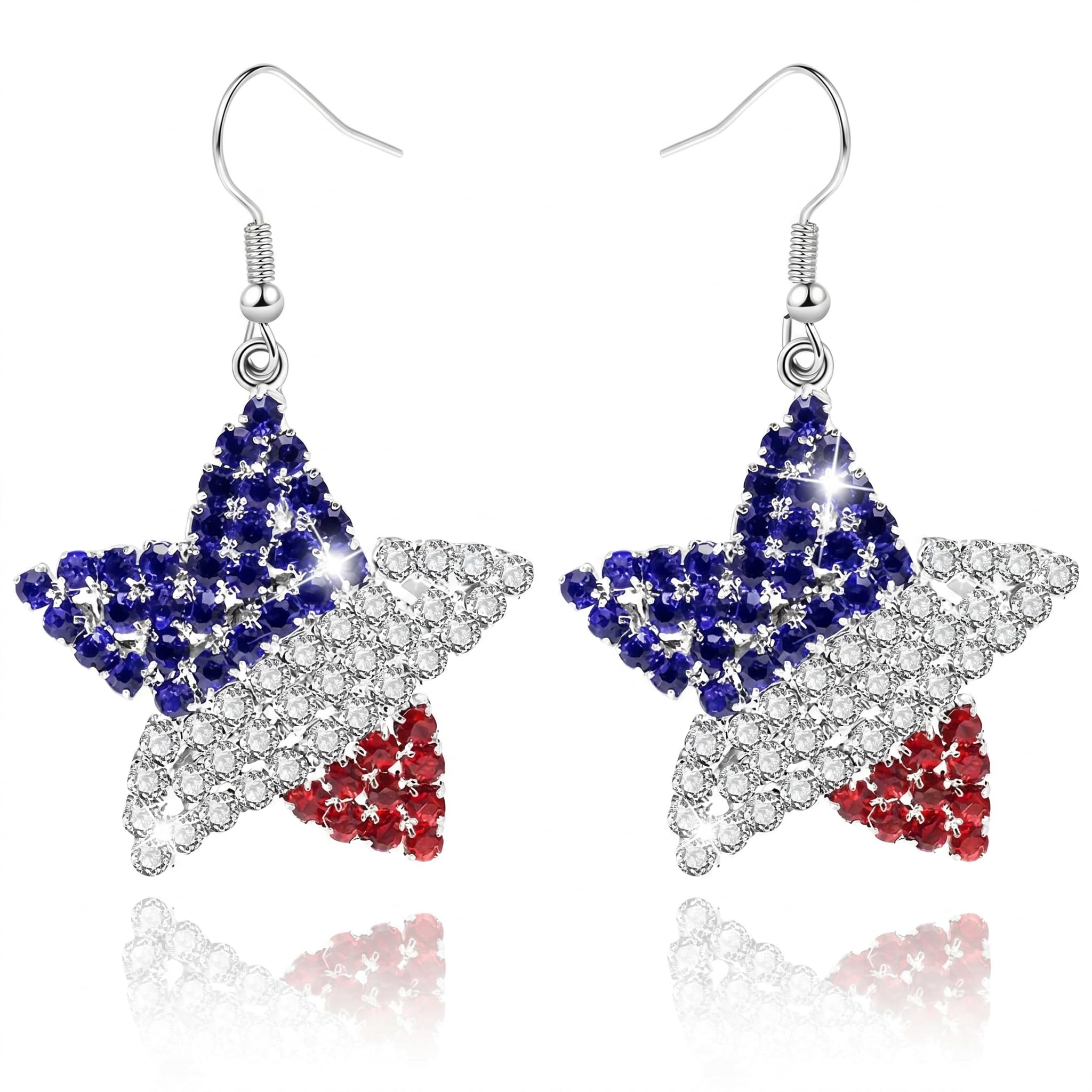 Halloween, Christmas, 4th of July Patriotic Earrings, Holiday Earrings Independence Day Stud Dangle Drop Earrings Hook Fashion Jewelry Gift for Women