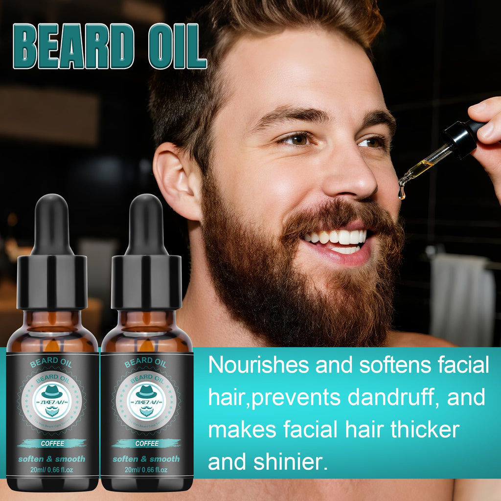 XIKEZAN Fathers Day Gifts for Dad Husband,Beard Kit for Men Grooming & Care w/Beard Conditioner, Wash,Oil,Balm,Birthday Valentines Easter Gifts for Mens Him Boyfriend Christmas Stocking Stuffers